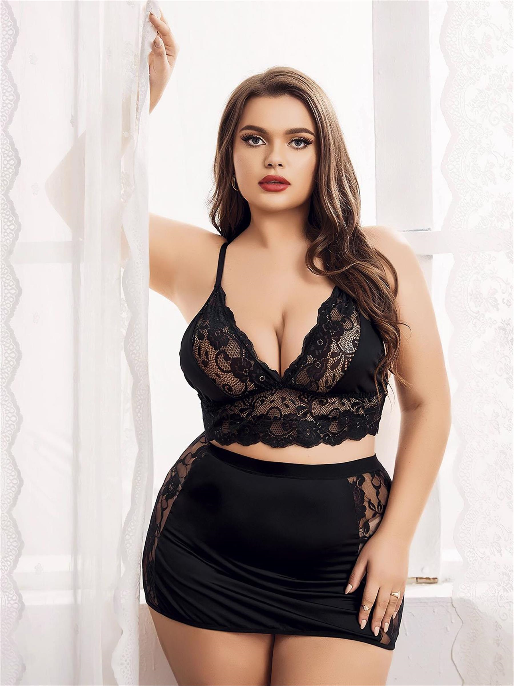 Kadın Siyah Erotic Kostüm