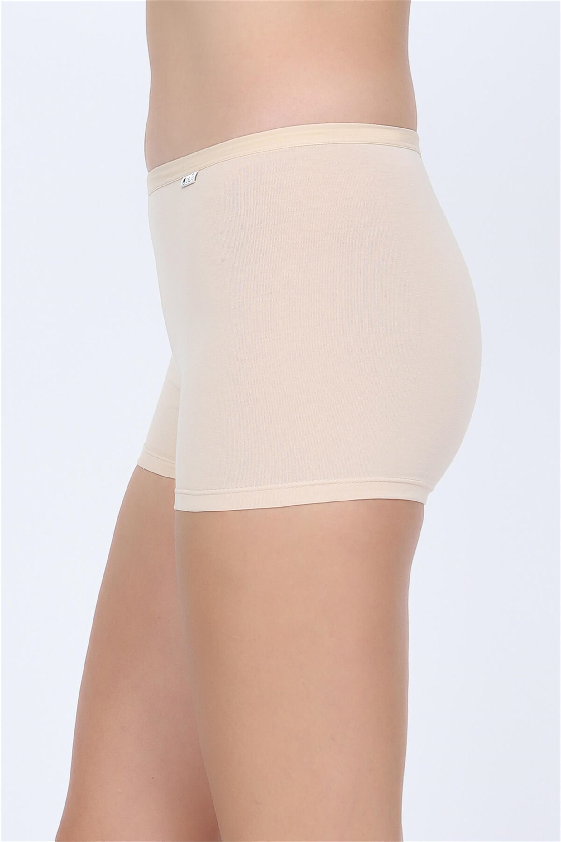 Kadın Ten Likra Cotton Boxer