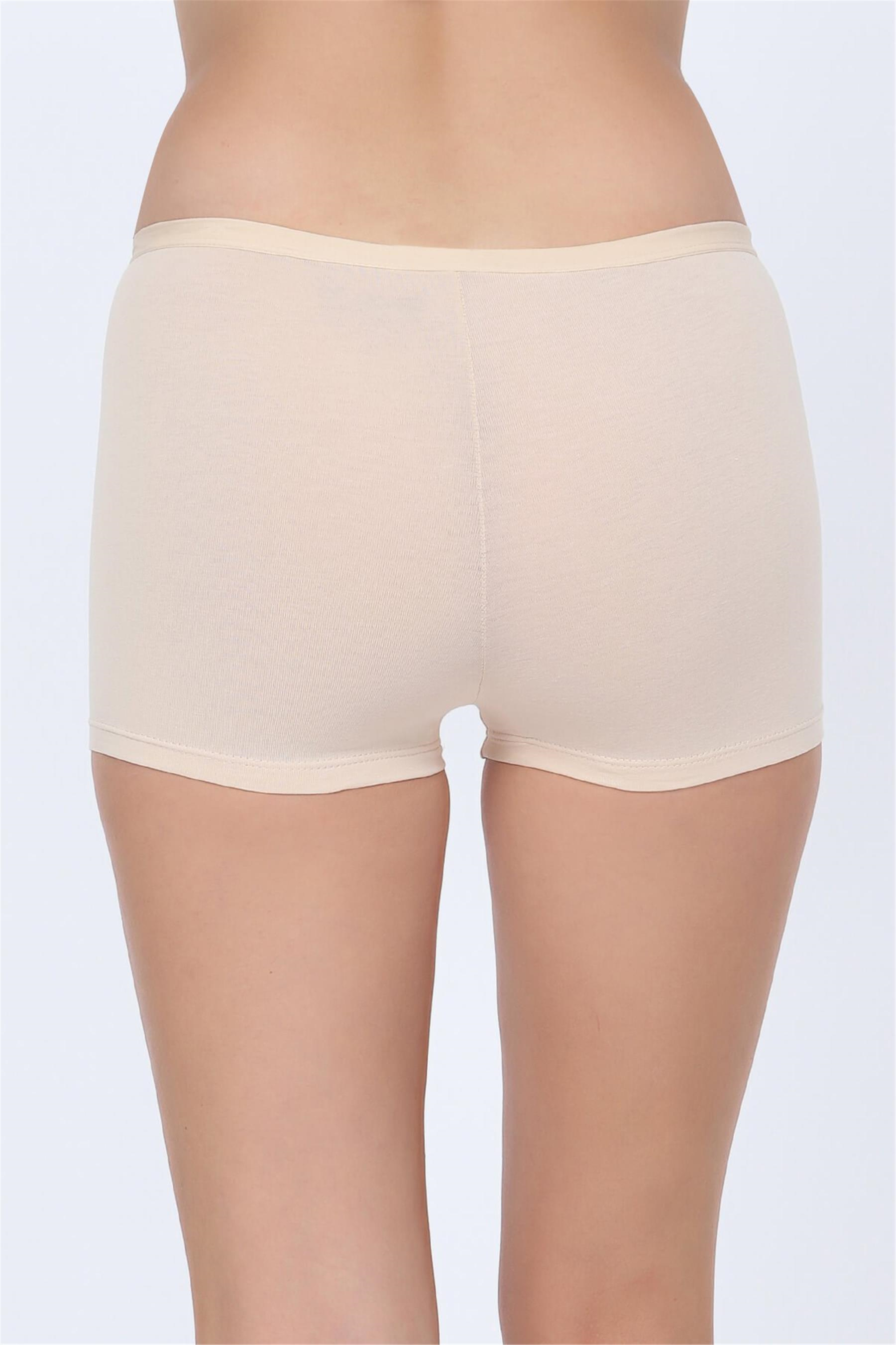 Kadın Ten Likra Cotton Boxer