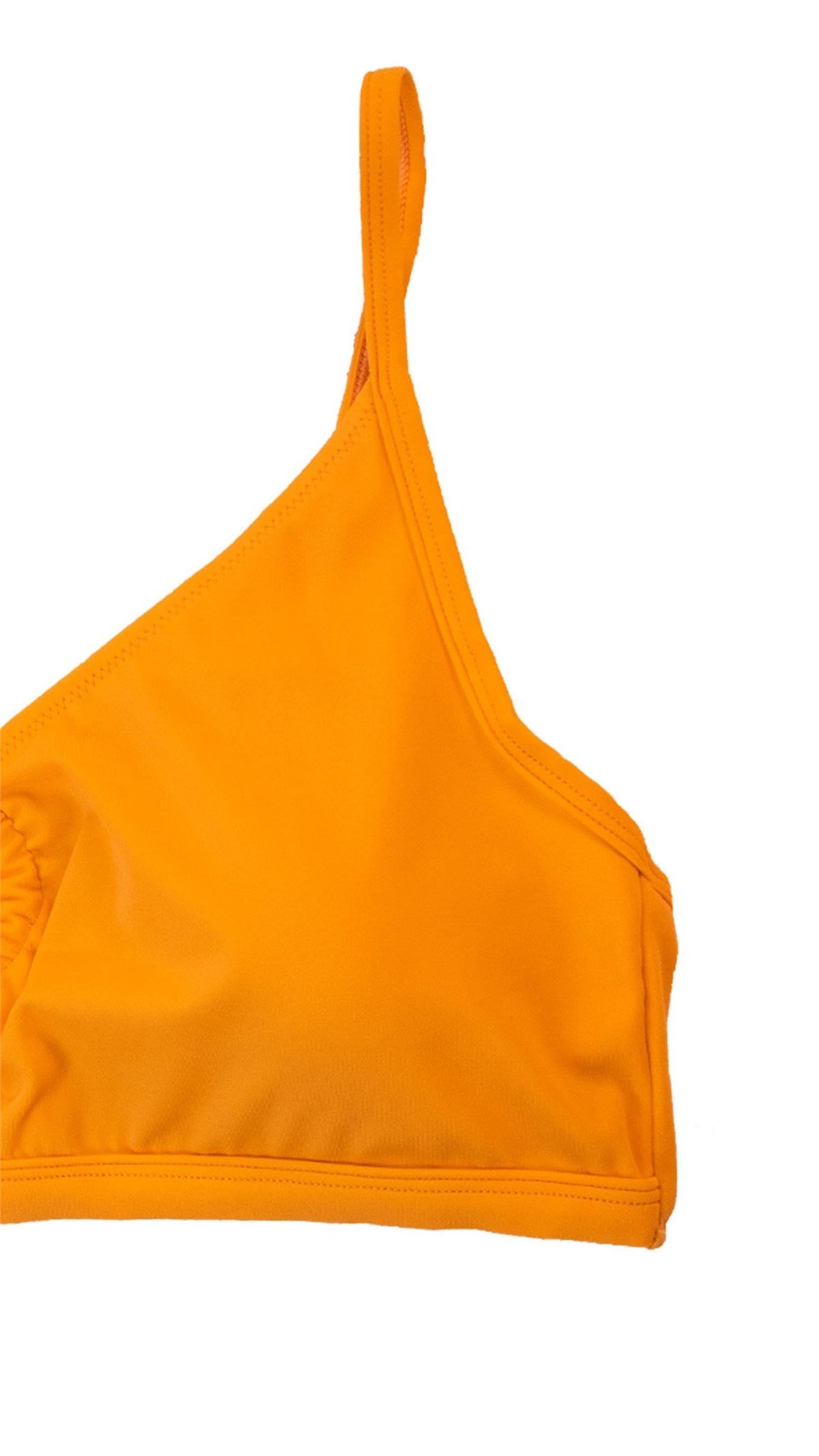 Kadın Turuncu Halka Detaylı Bikini Üst