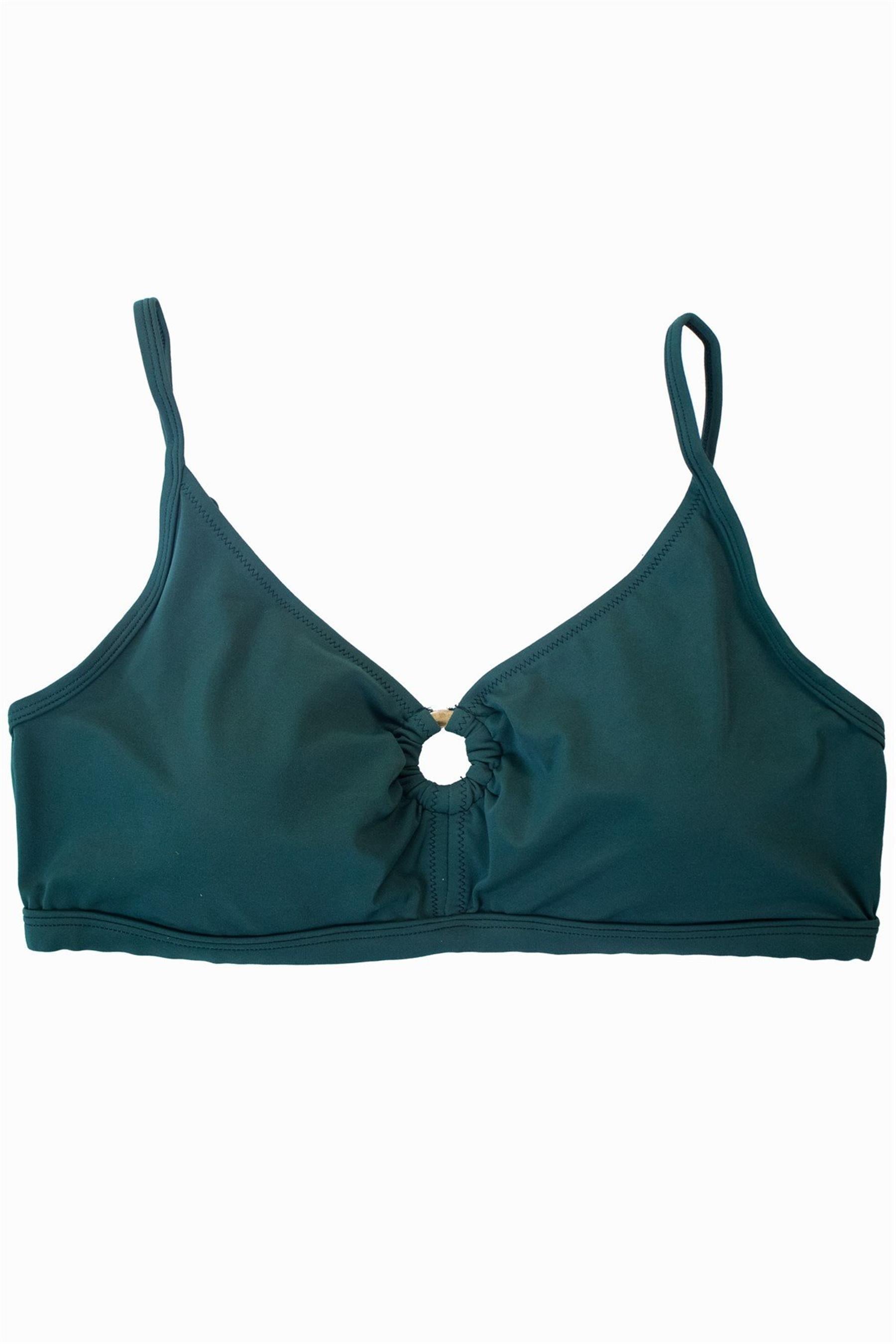 Kadın Yeşil Halka Detaylı Bikini Üst