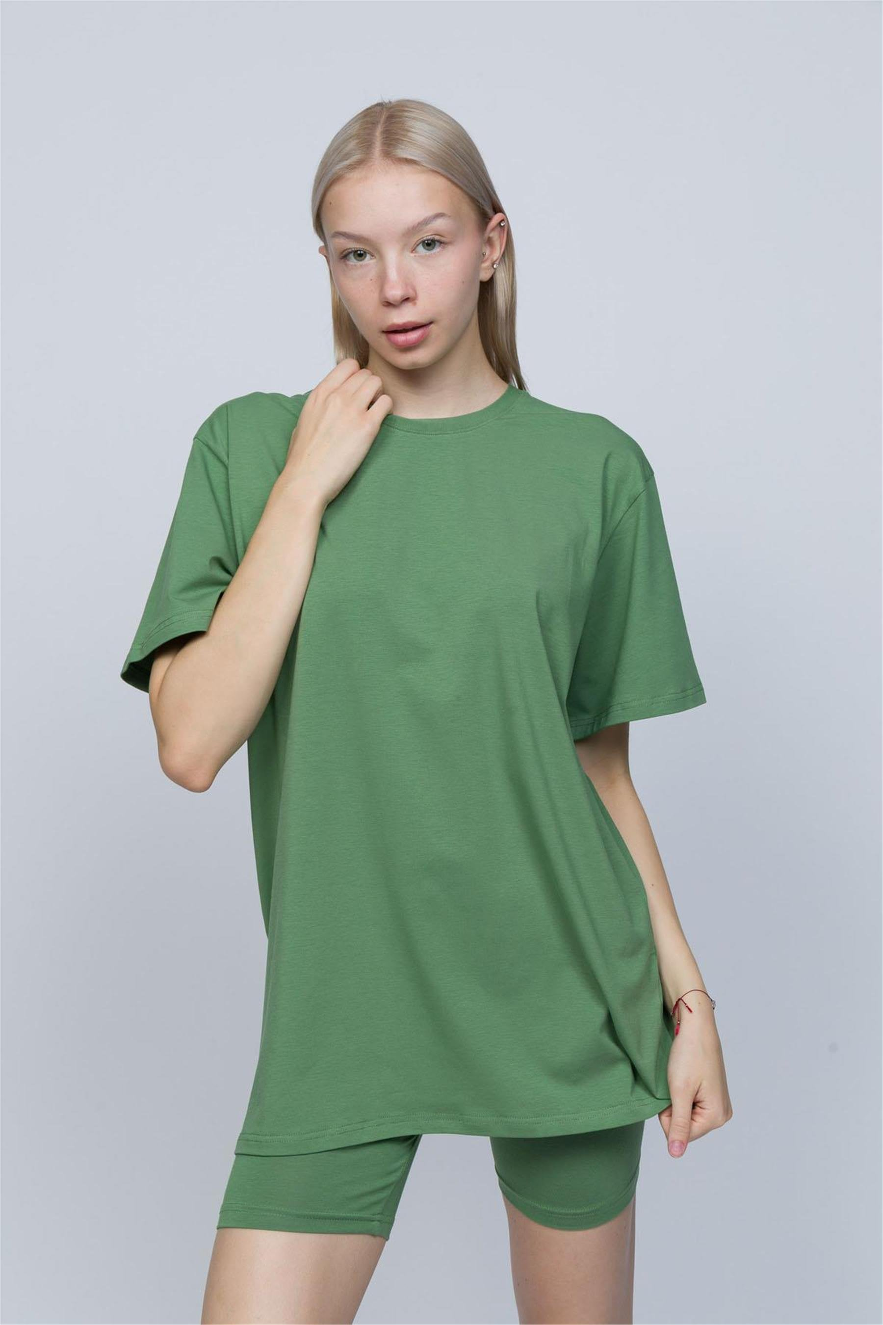 Kadın Yeşil Oversize T-shirt
