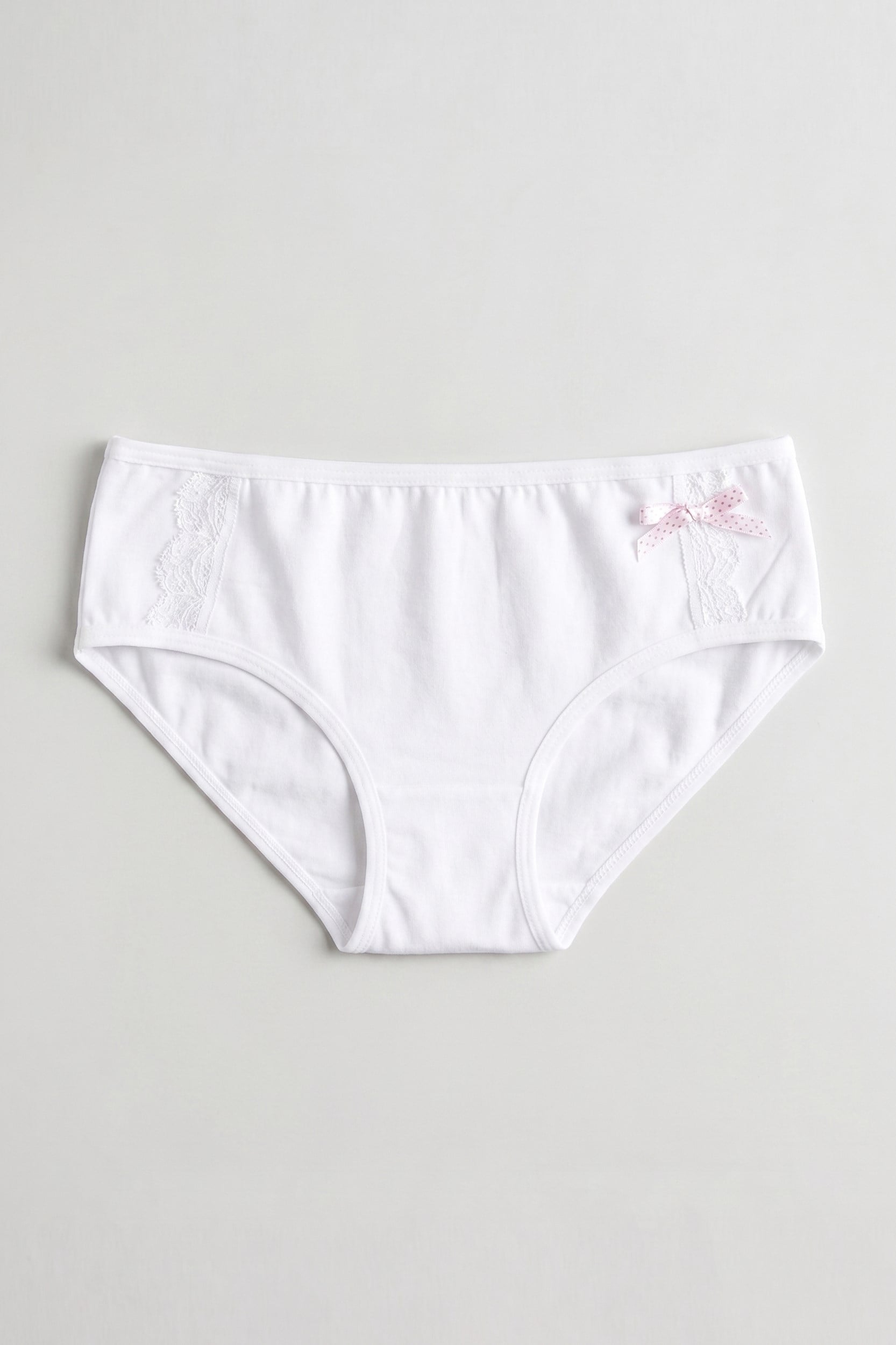 Kız Çocuk Beyaz Likralı Slip