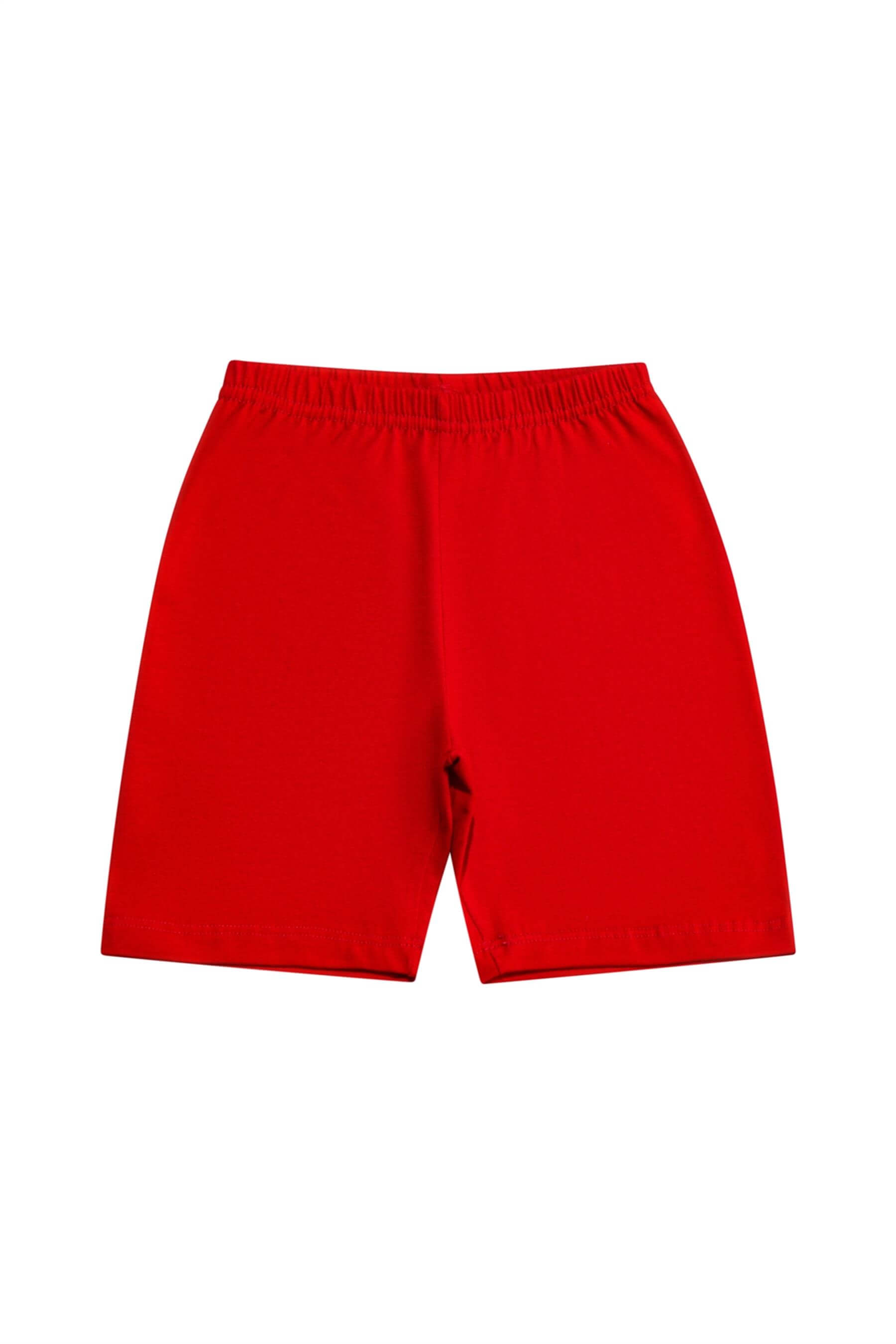 Kız Çocuk Kırmızı Cotton Sporcu Tayt