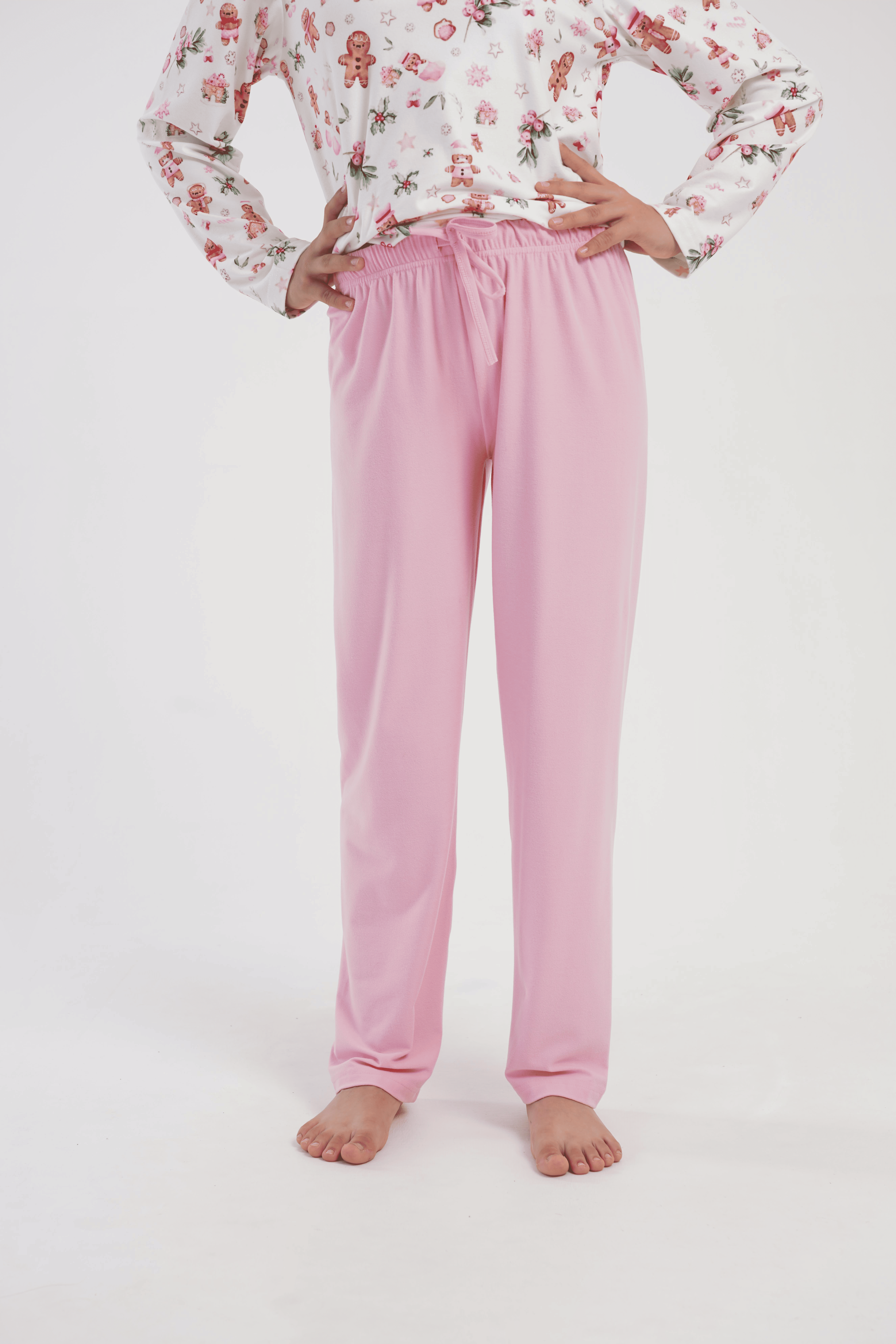 Kız Çocuk Pembe Marla Pijama Altı