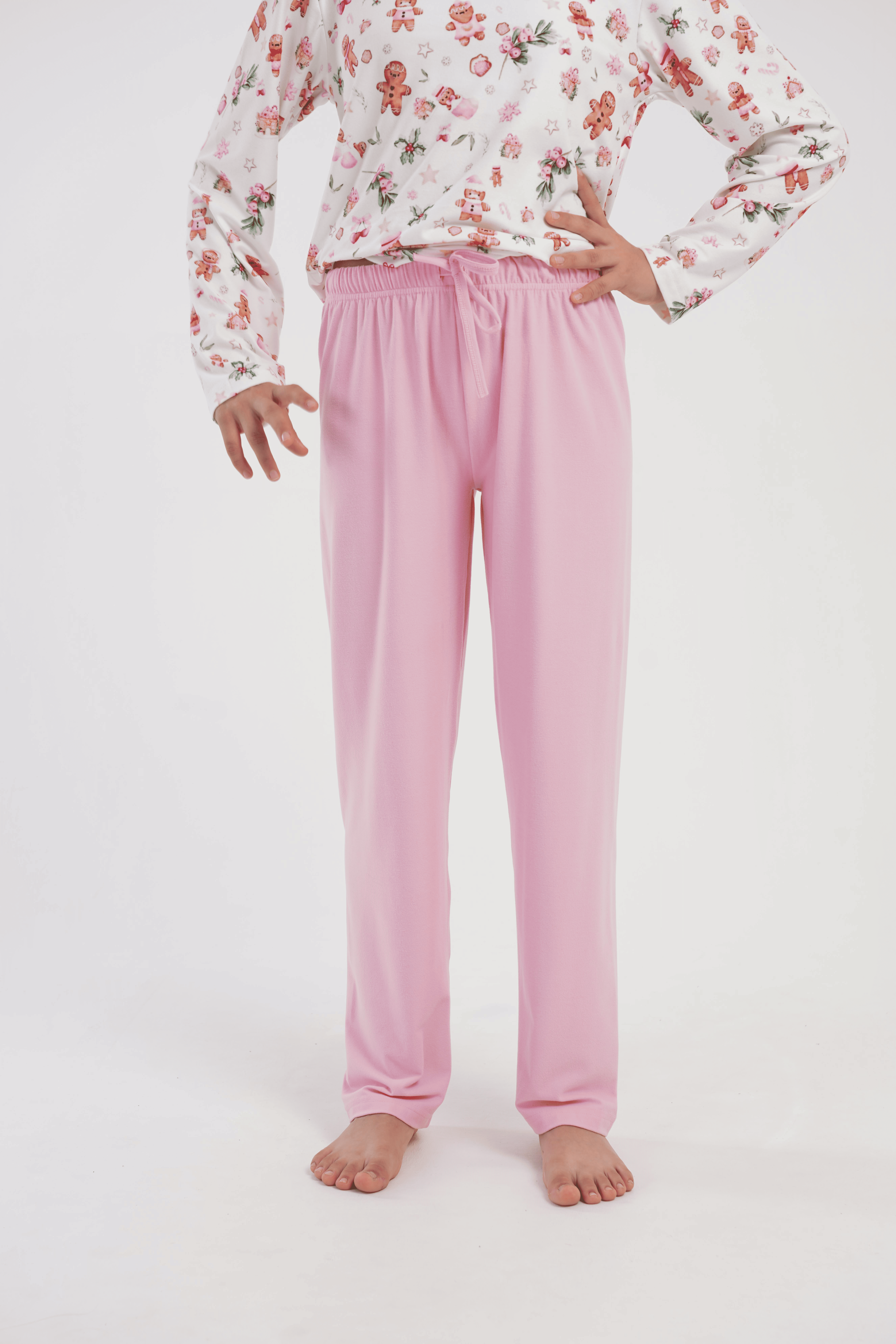 Kız Çocuk Pembe Marla Pijama Altı