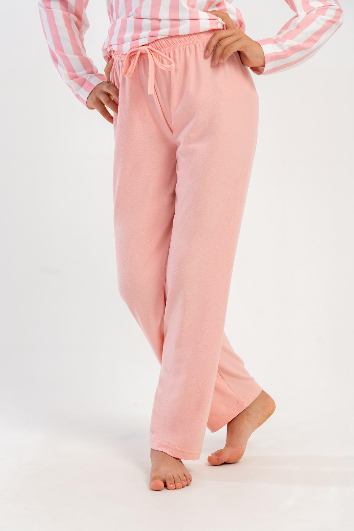 Kız Çocuk Pembe Uzun Pijama Altı