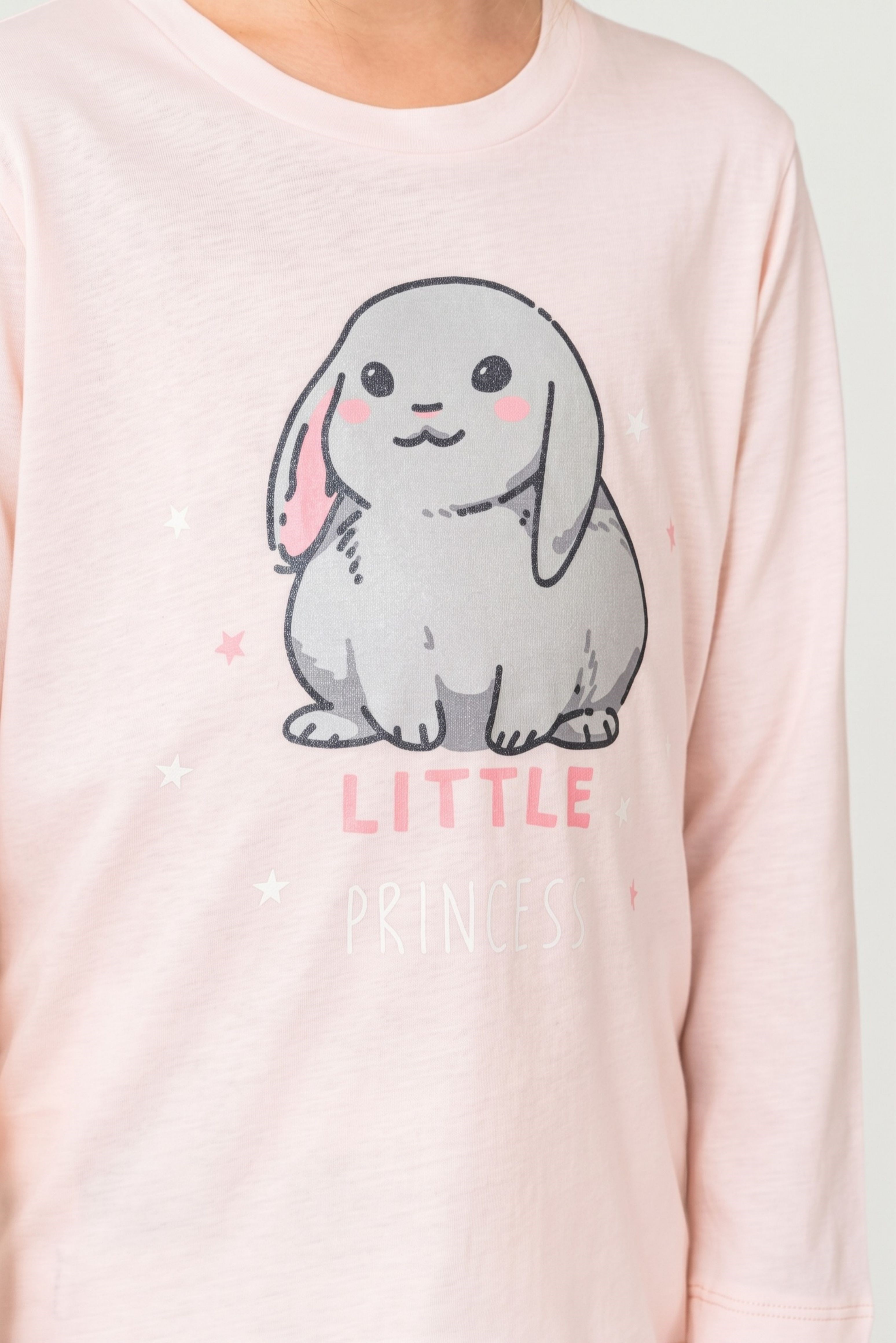 Kız Çocuk Pudra Garson Pijama Üstü 