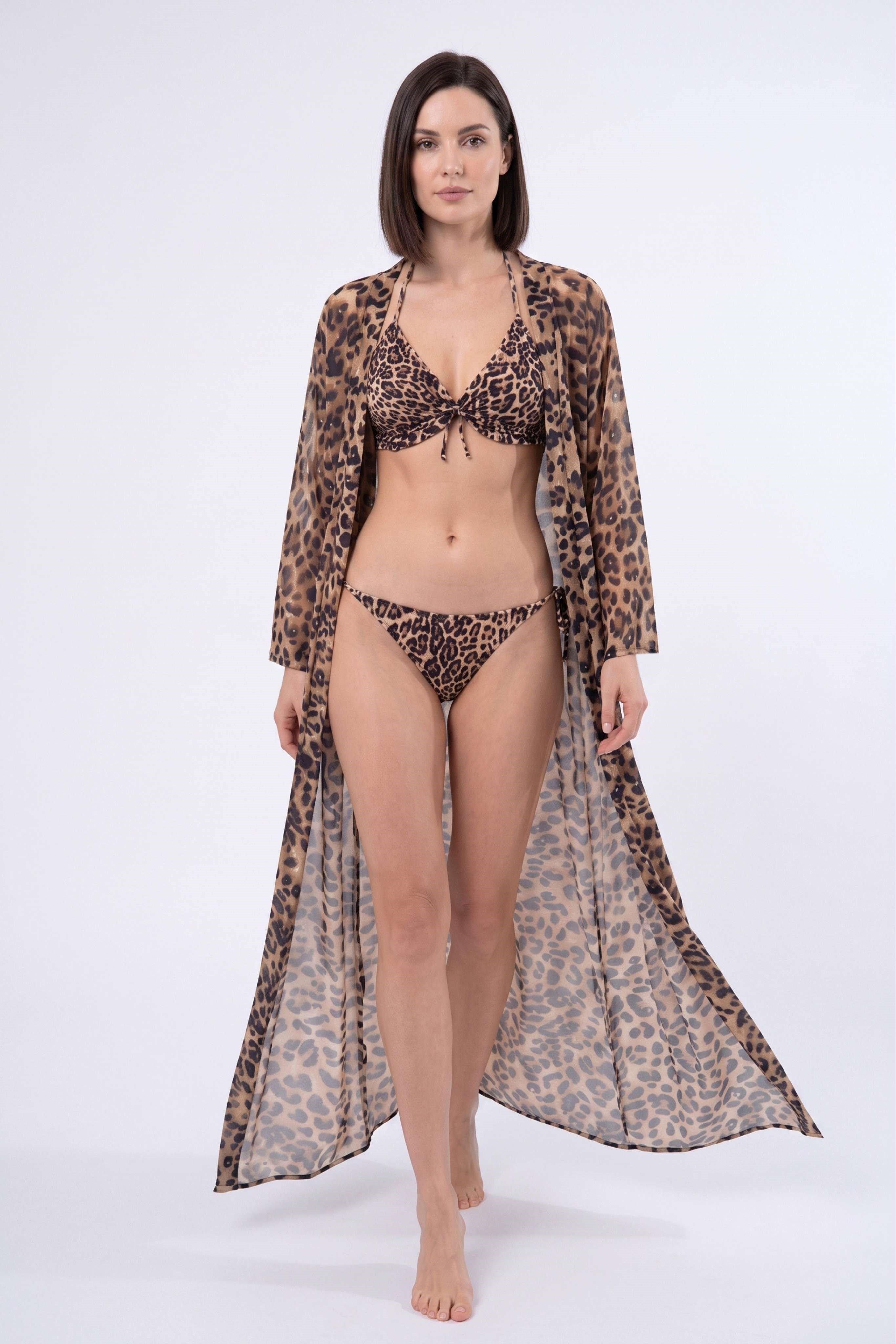 OBJE LPN264805  YARASA KOLLU KAFTAN PAREO