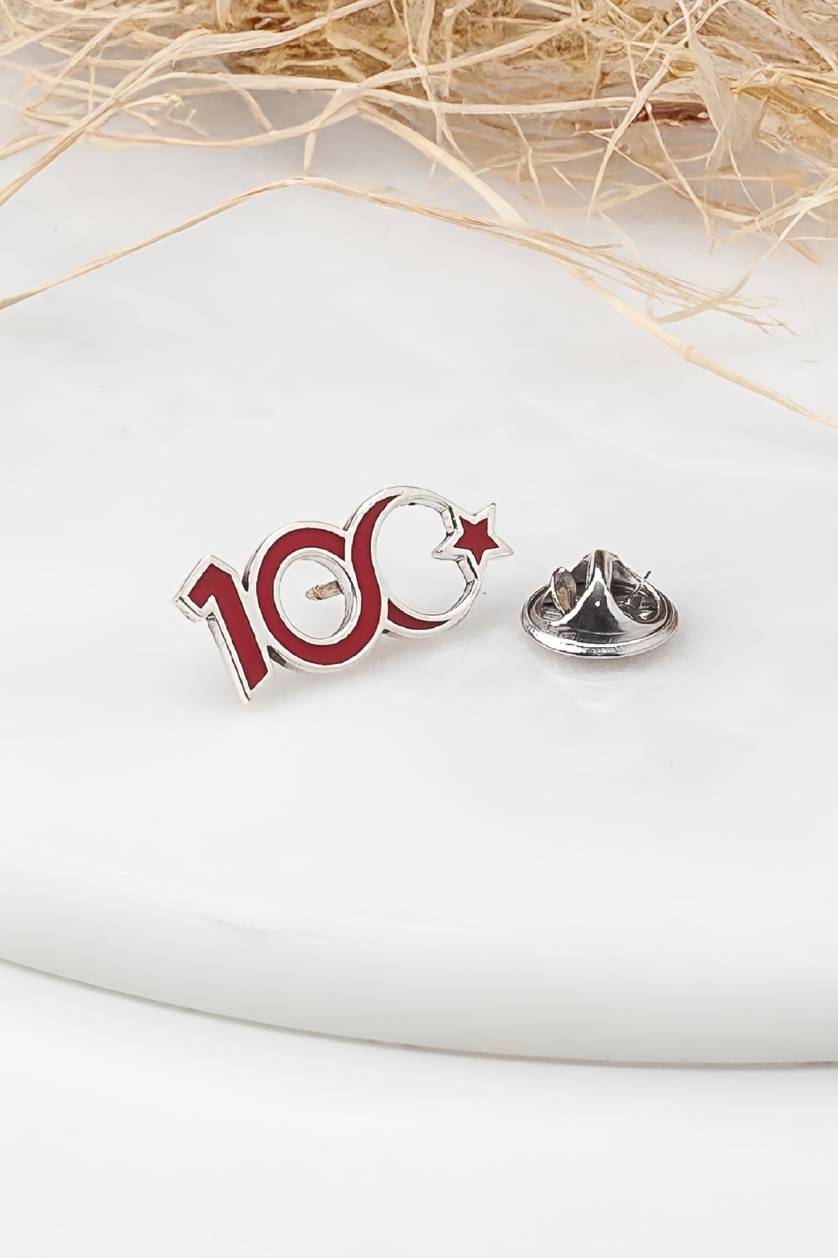 925 Ayar Gümüş 100. Yıl Rozet
