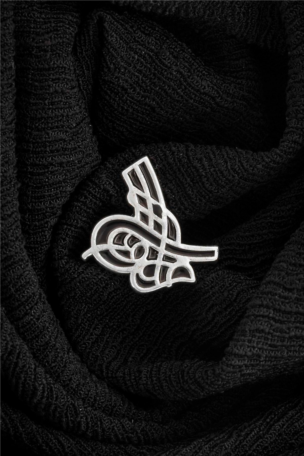 925 Ayar Gümüş Tuğralı Rozet