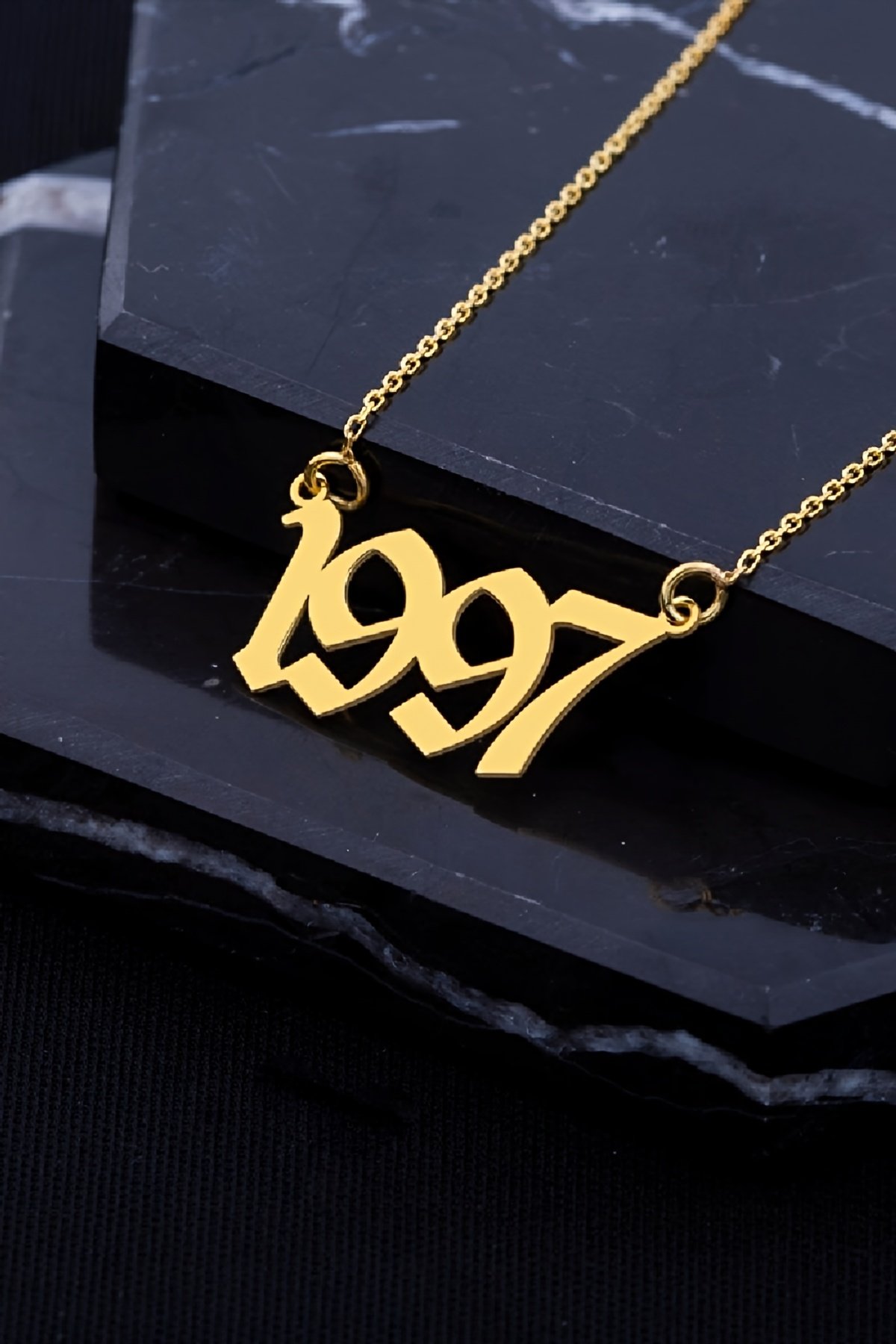 Altın Kaplama Gümüş Bayan Yıl Kolye