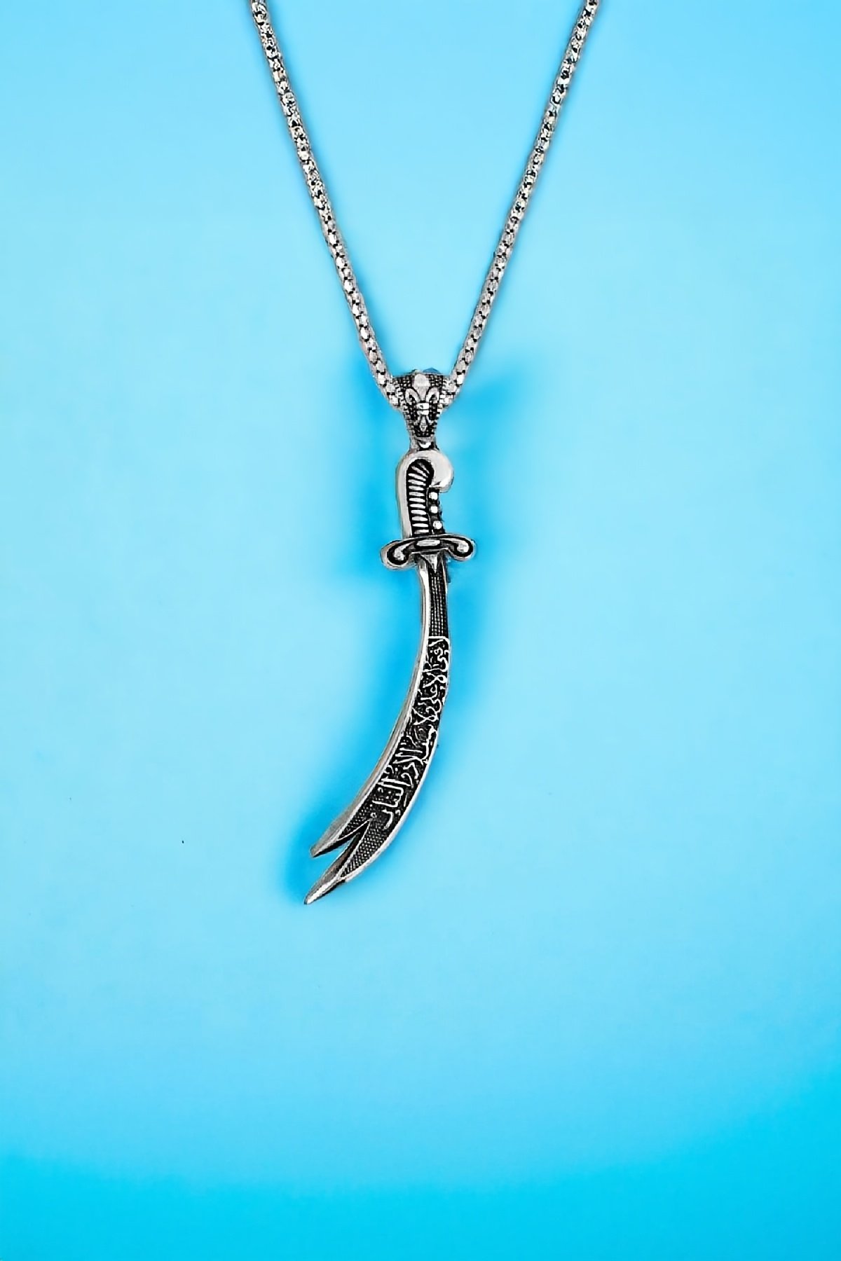 Gümüş Zülfikar Kılıcı Erkek Kolye