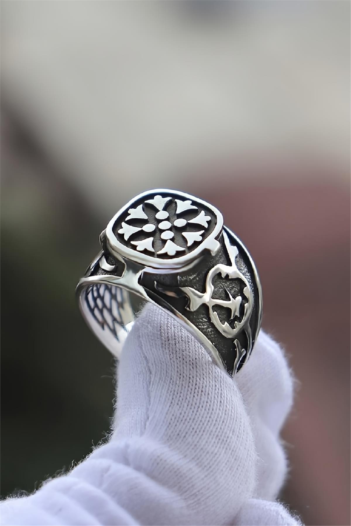 Miroğlu Kapaklı 925 Ayar Gümüş Yüzük