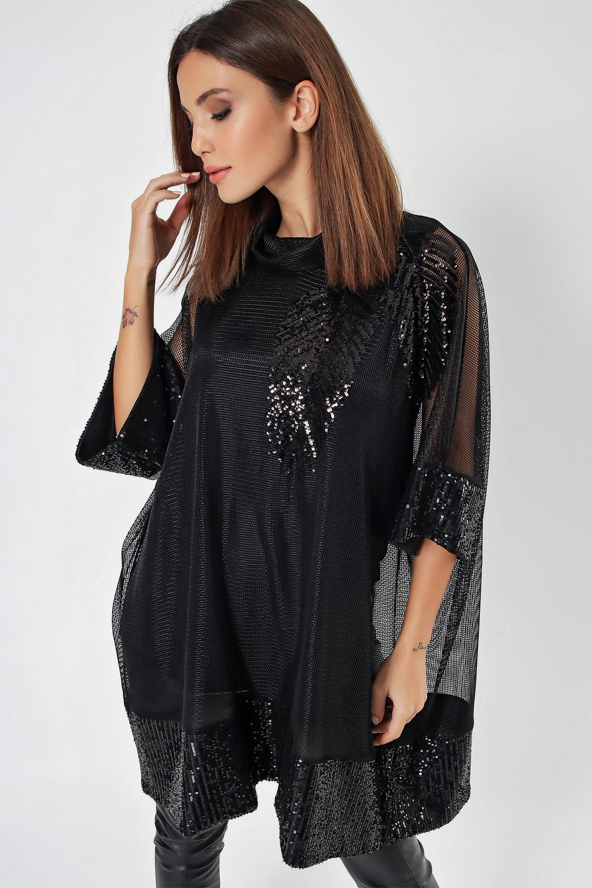 S-21K0190001Laced Detailed Mesh Two-Piece Set