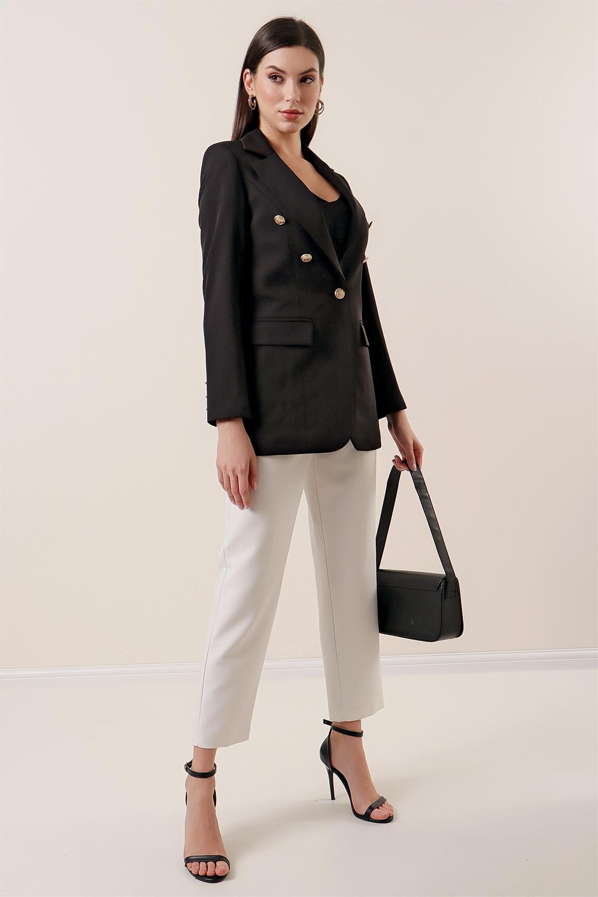 S-23K4090001Lined 5 Button Jacket