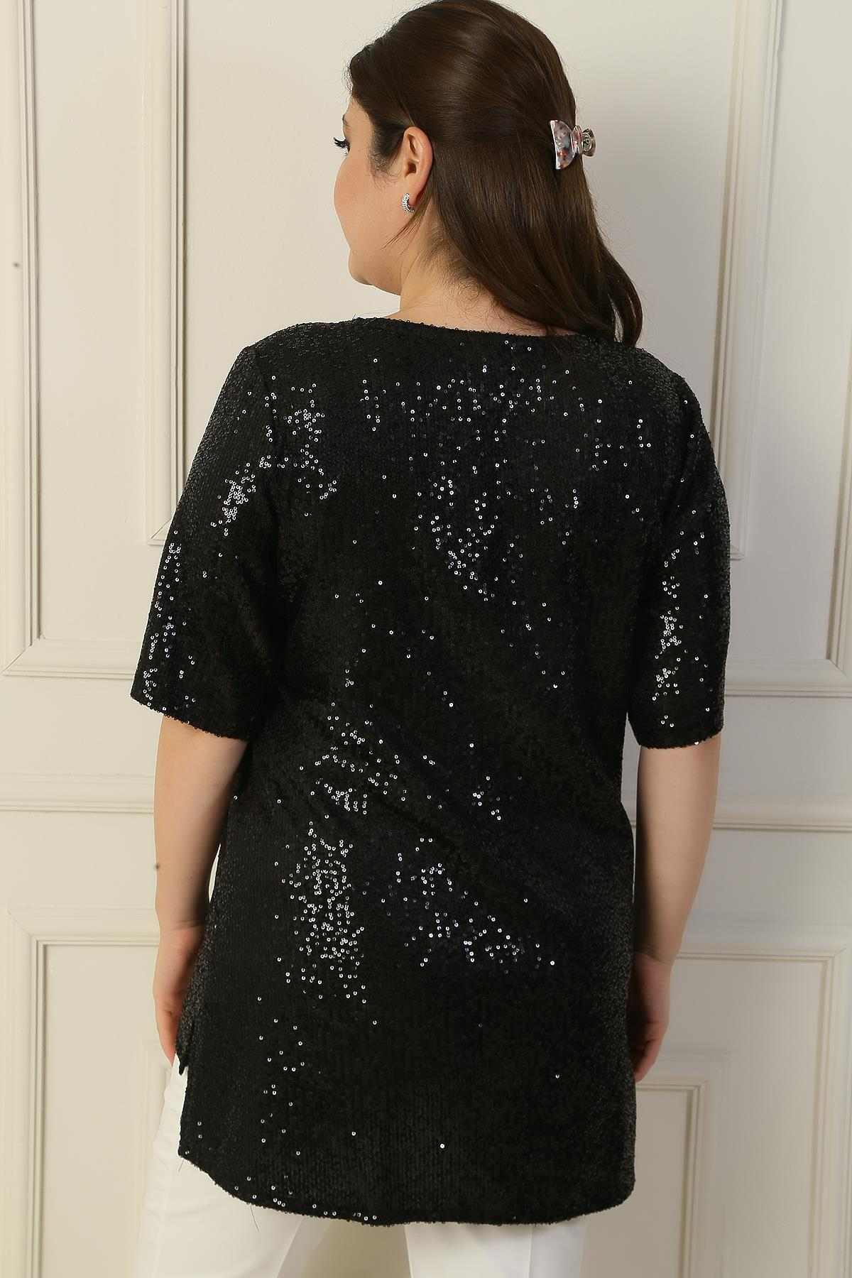 S-24Y1040001V-Neck Tunic Pulpayet B. B