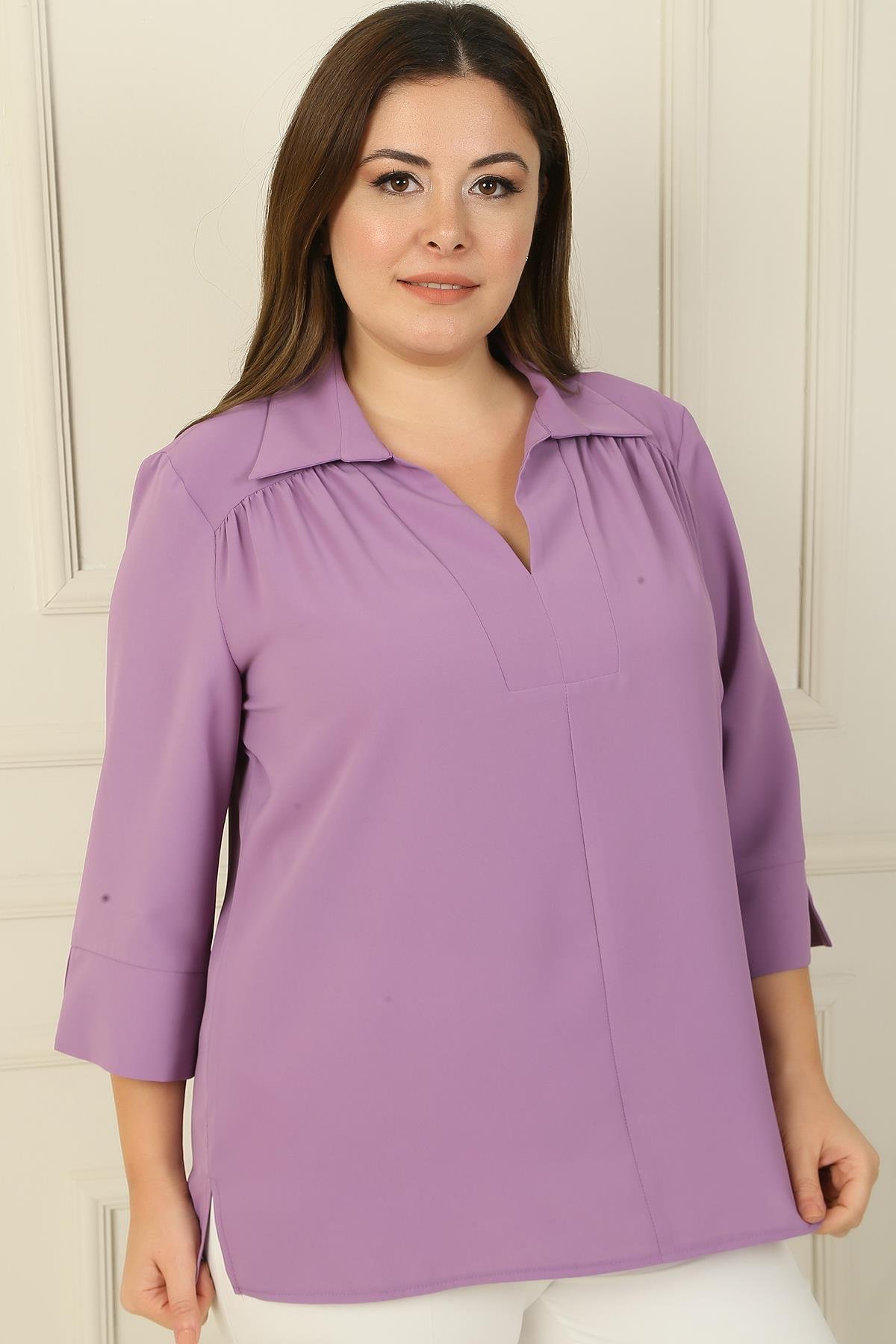 S-24Y1040003Polo Quarter-Sleeve Blouse B. B.