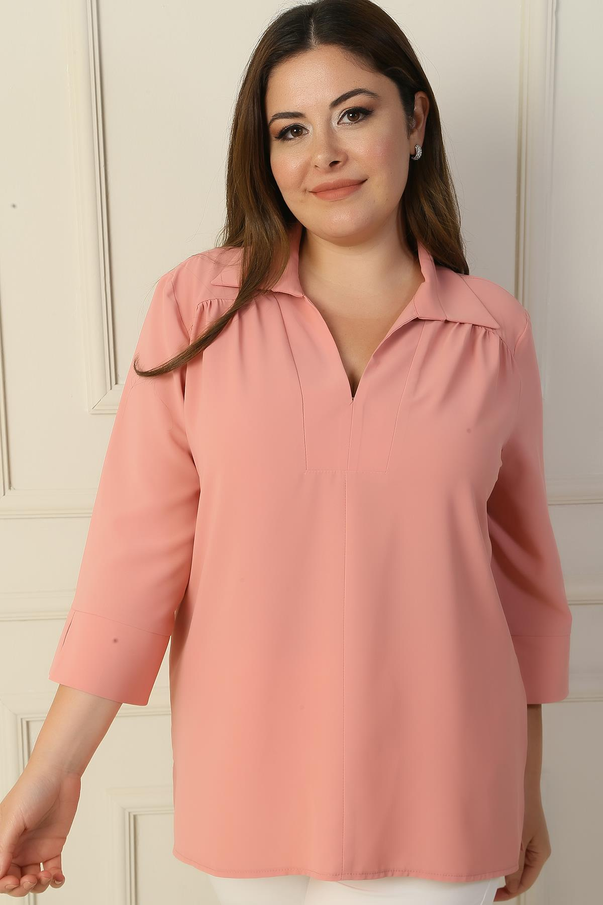 S-24Y1040003Polo Quarter-Sleeve Blouse B. B.