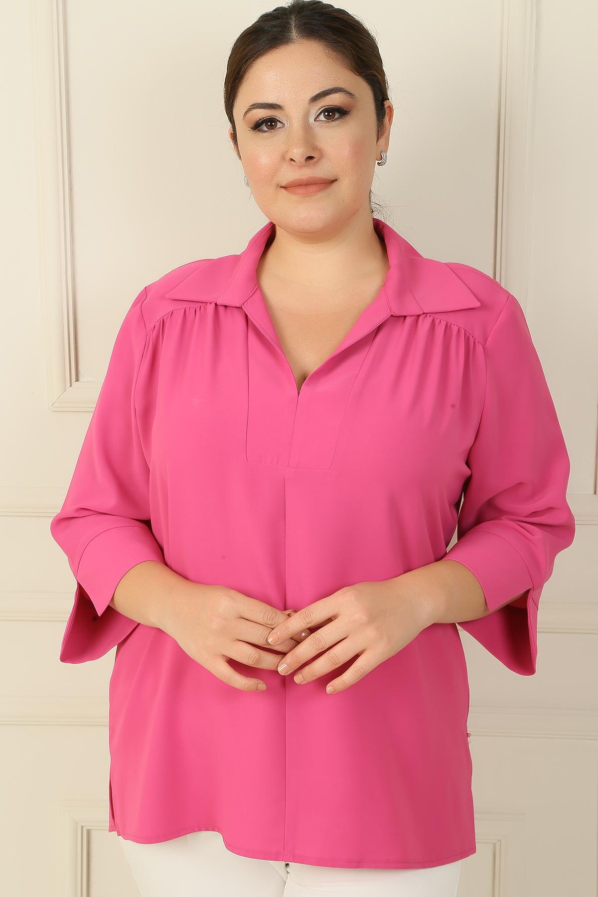 S-24Y1040003Polo Quarter-Sleeve Blouse B. B.