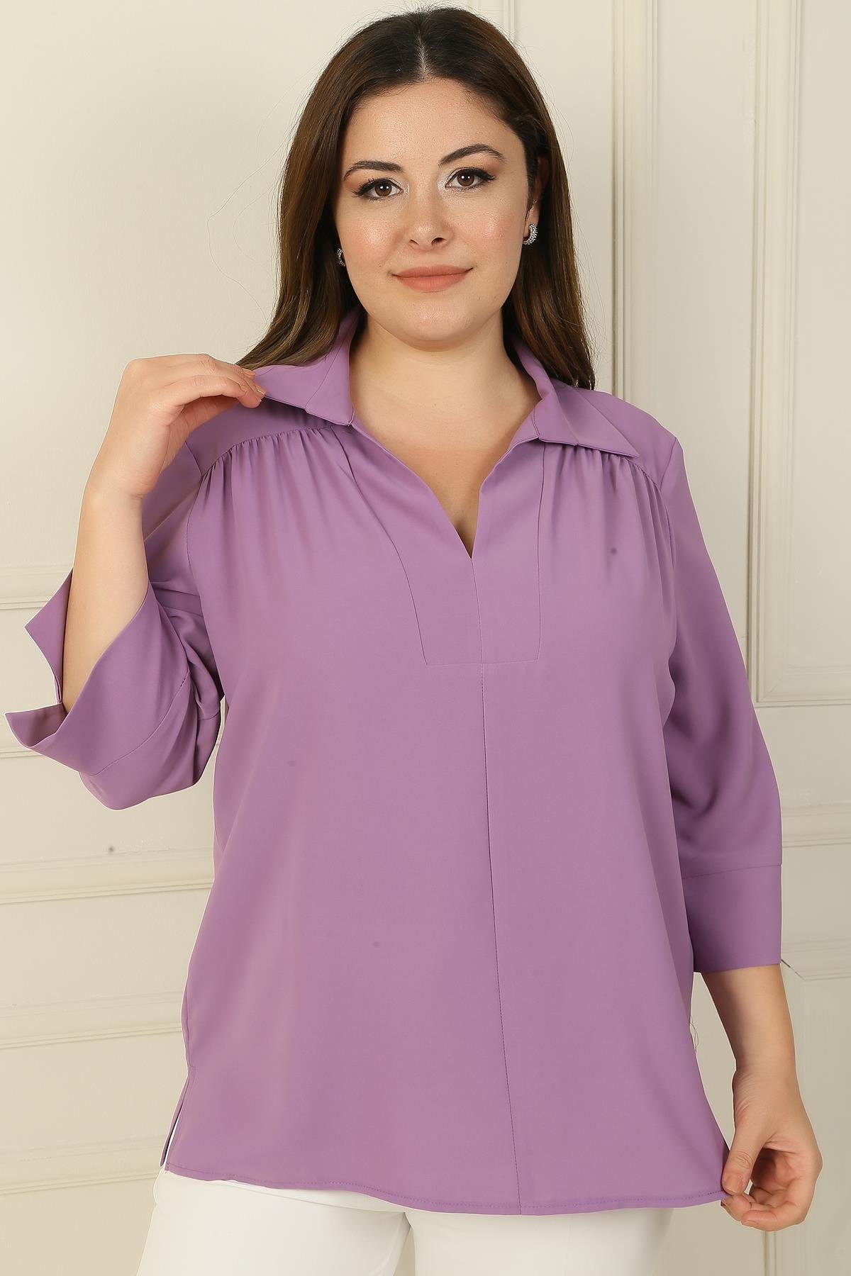 S-24Y1040003Polo Quarter-Sleeve Blouse B. B.