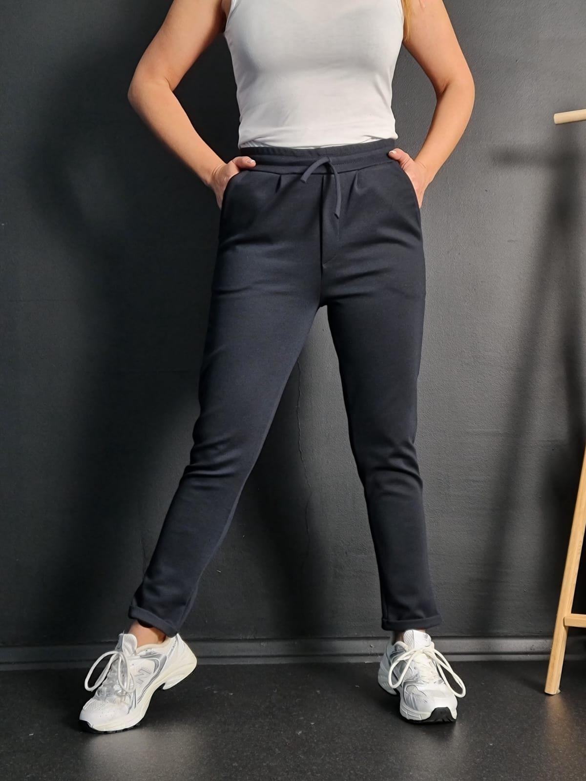FELİX11253 Duble Paça Çelik Örgü Lacivert Pantolon