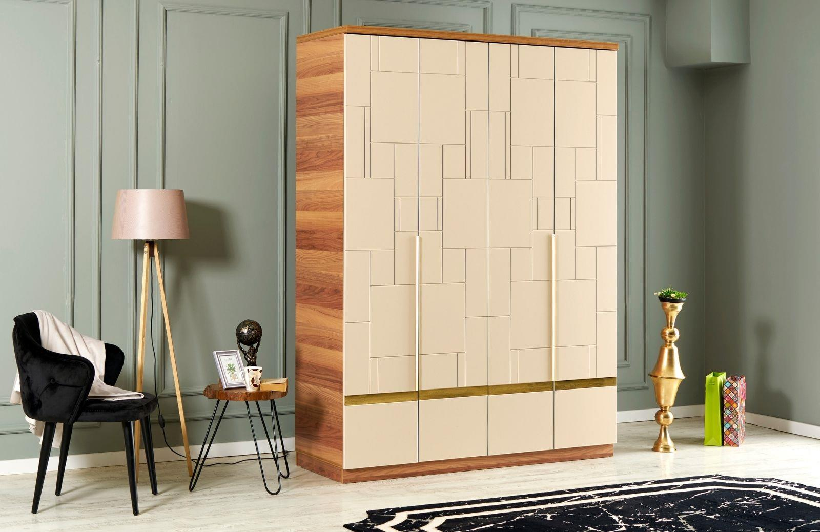 Borga 4 Kapaklı Dolap