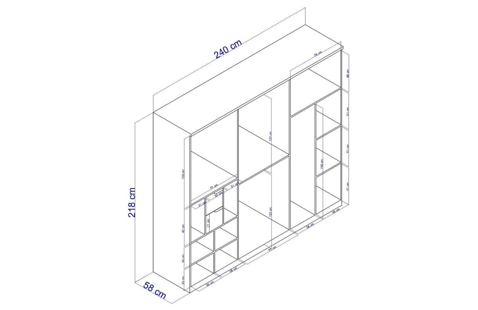 Borga 6 Kapaklı Dolap