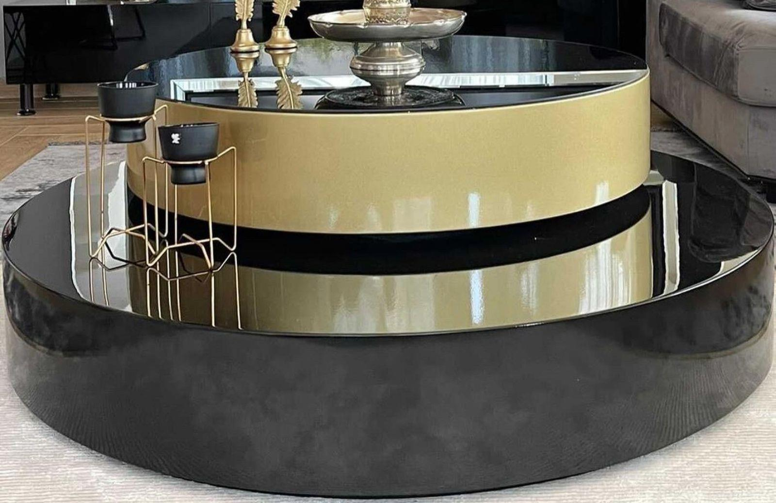 C-152 Orta Sehpa Üç Katlı Siyah