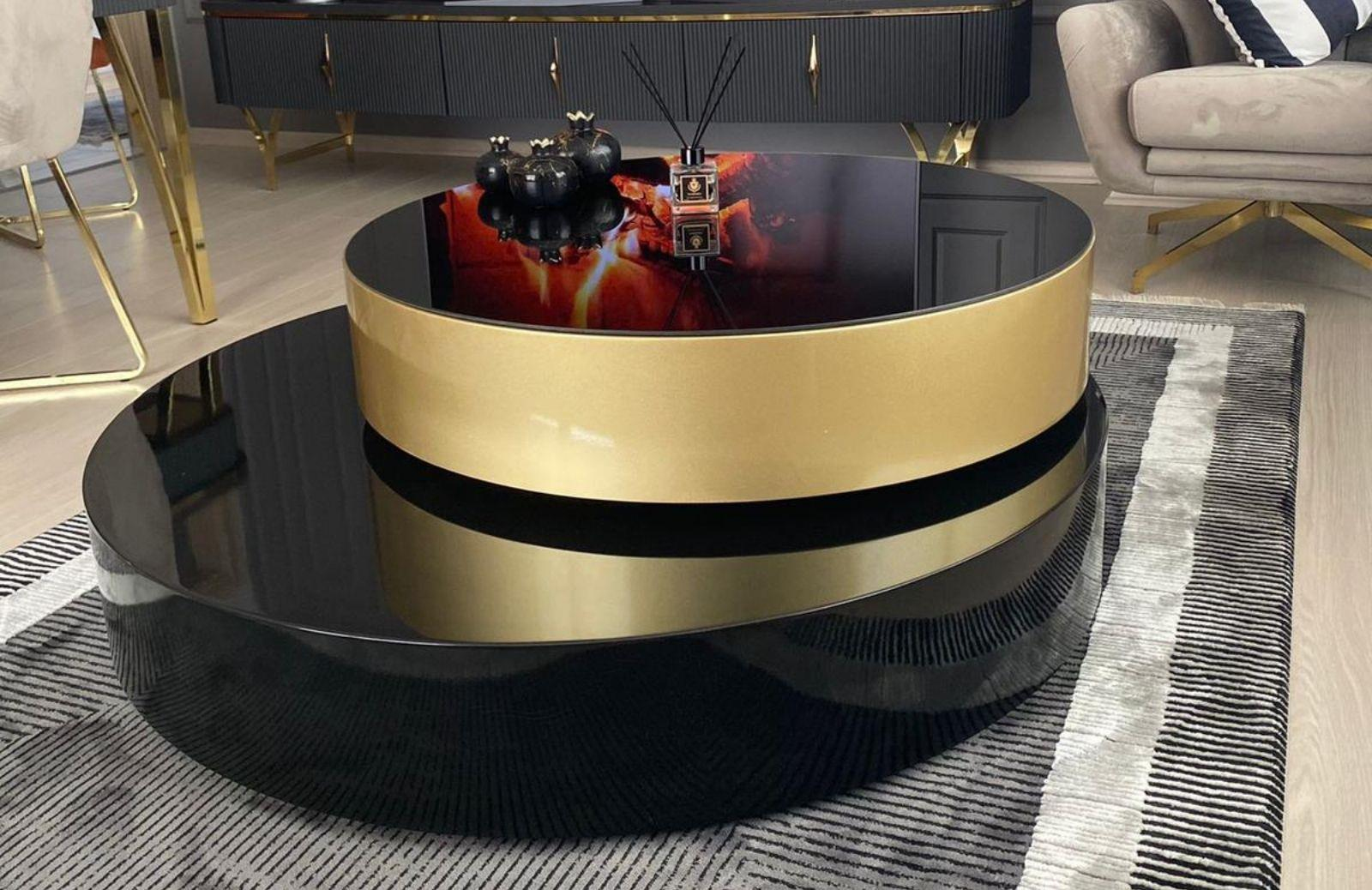 C-152 Orta Sehpa Üç Katlı Siyah