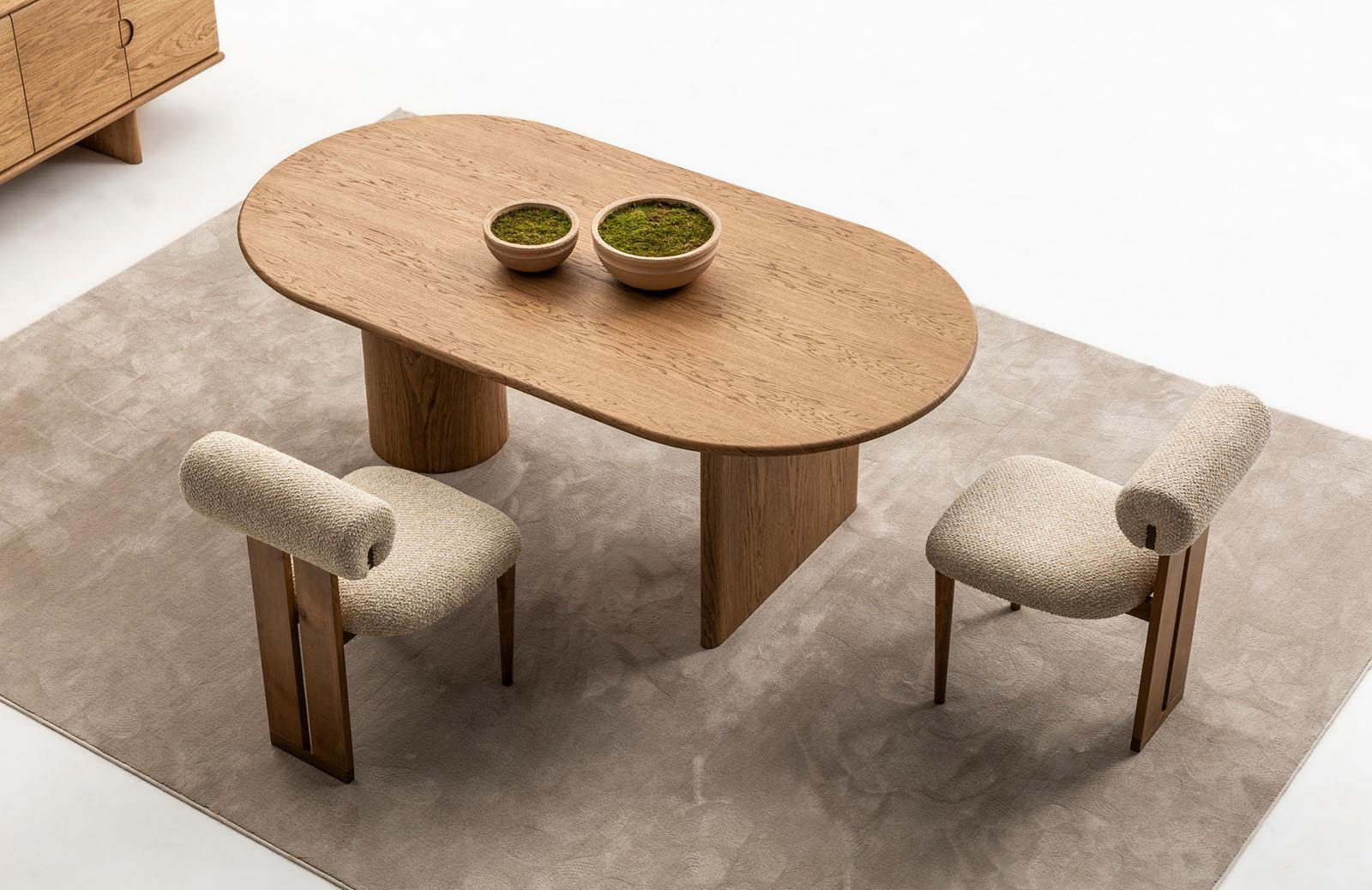 Cash Yemek Odası Takımı Ceviz Renkli Bohem Tarzlı