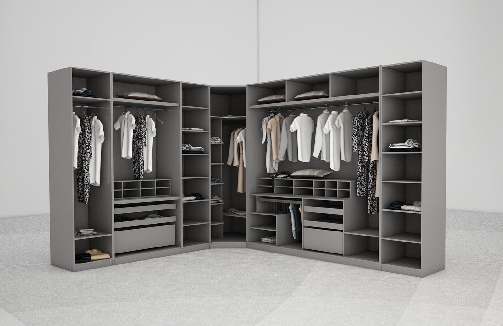 Clove Köşe Dolap Takım