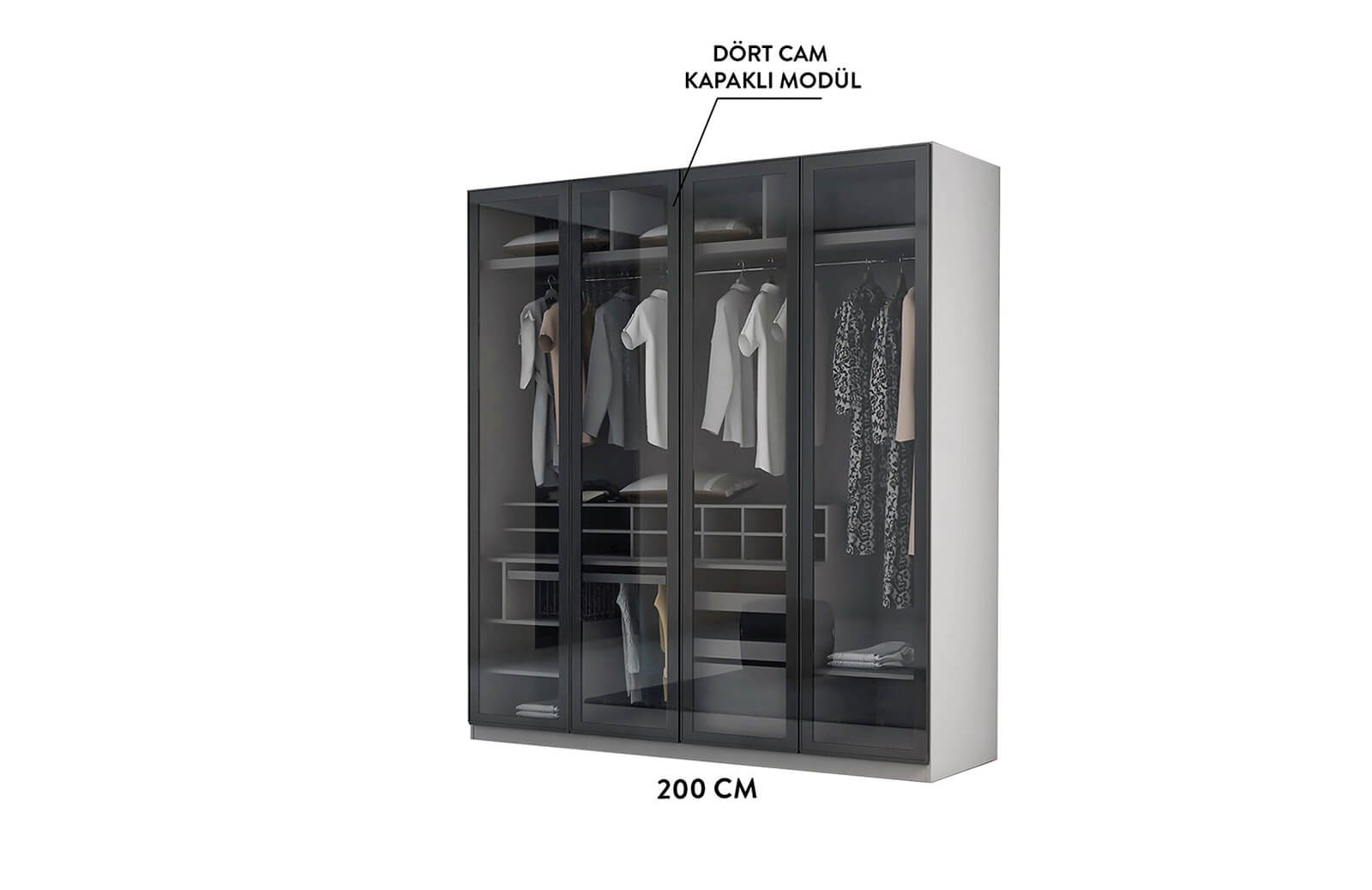 Clove Köşe Dolap Takım