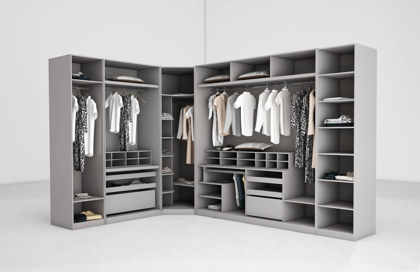 Clove Köşe Dolap Takım