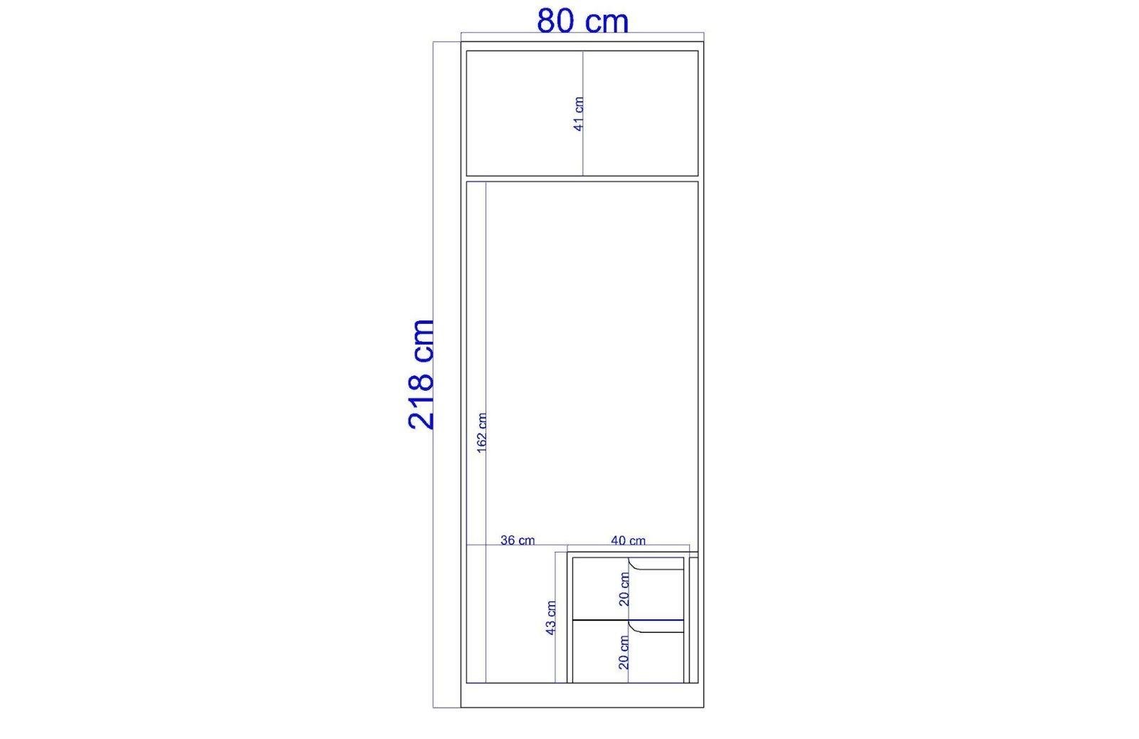 Ilva 2 Kapaklı Dolap