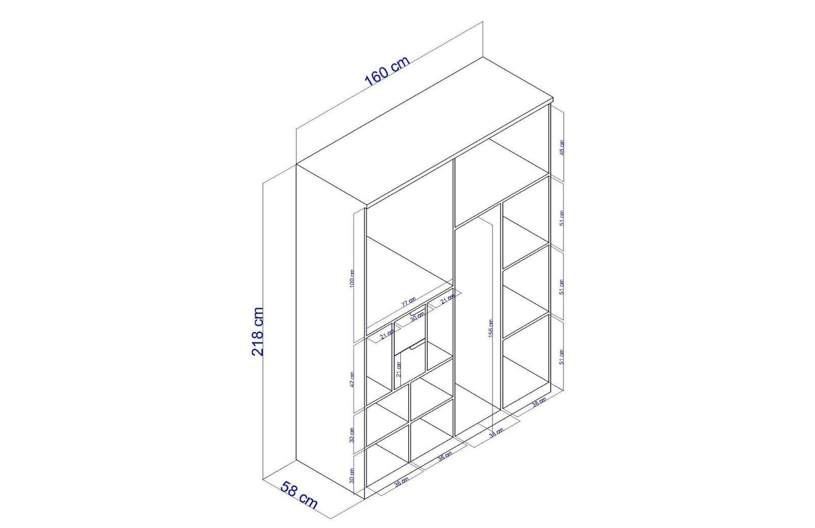 Ilva Plus 4 Kapaklı Dolap