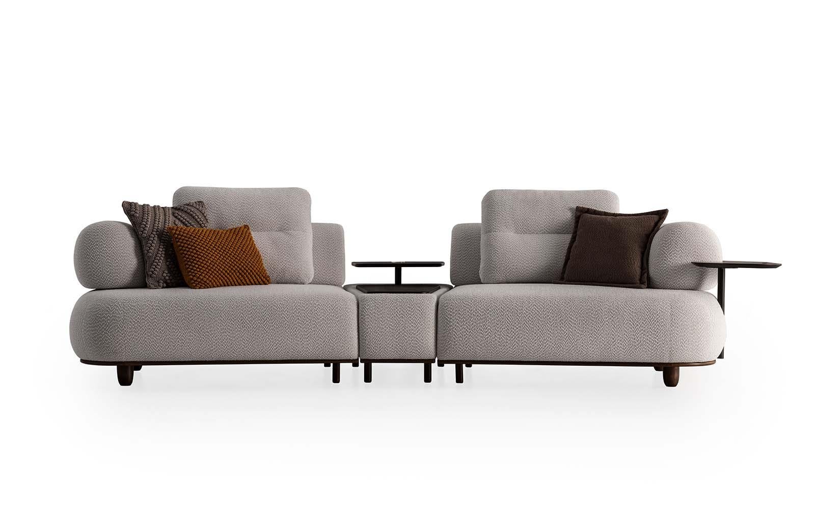 Latis Üçlü Koltuk Konsollu Sehpalı