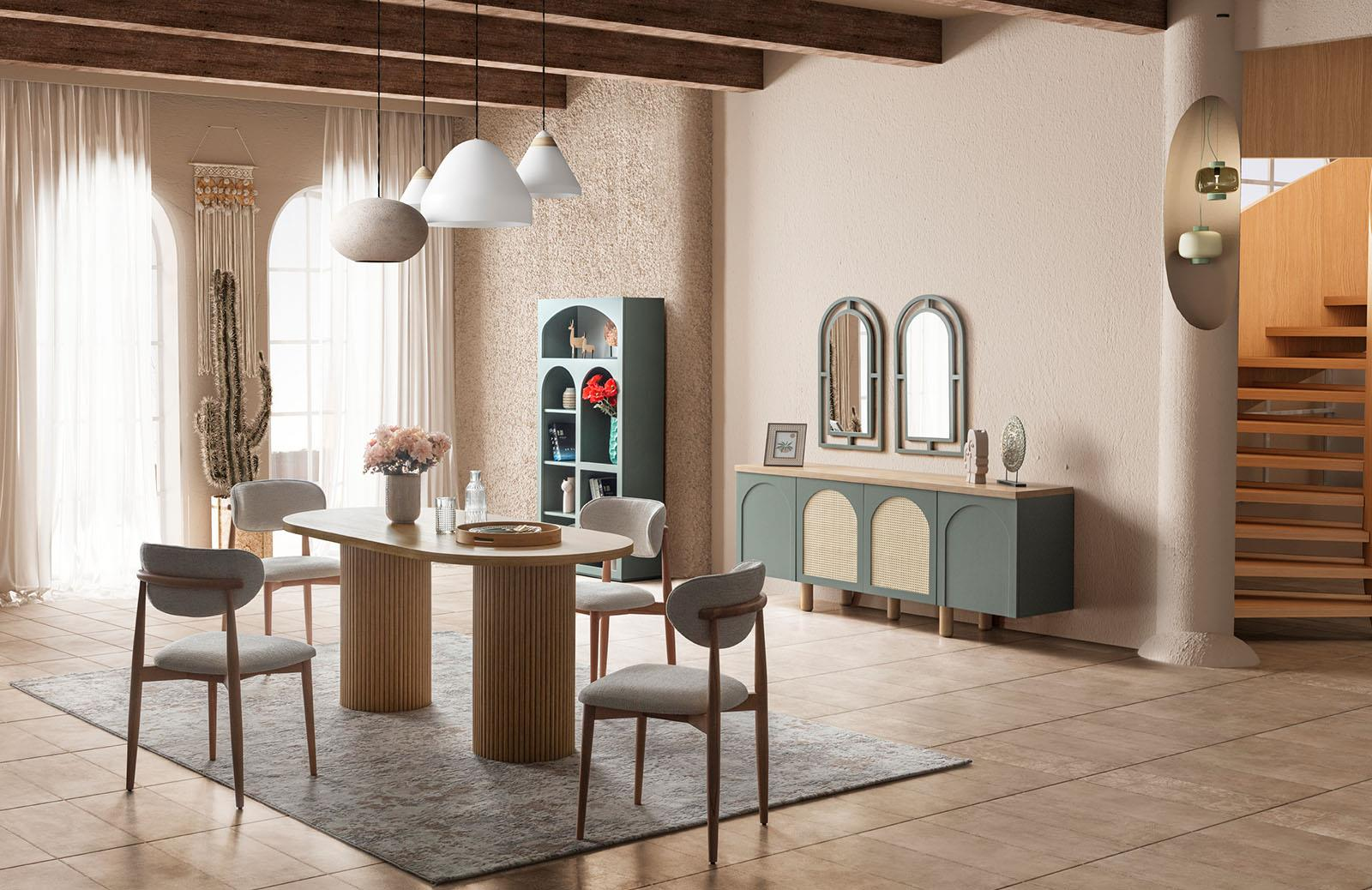 Latrell Retro V2 Yemek Odası Takımı