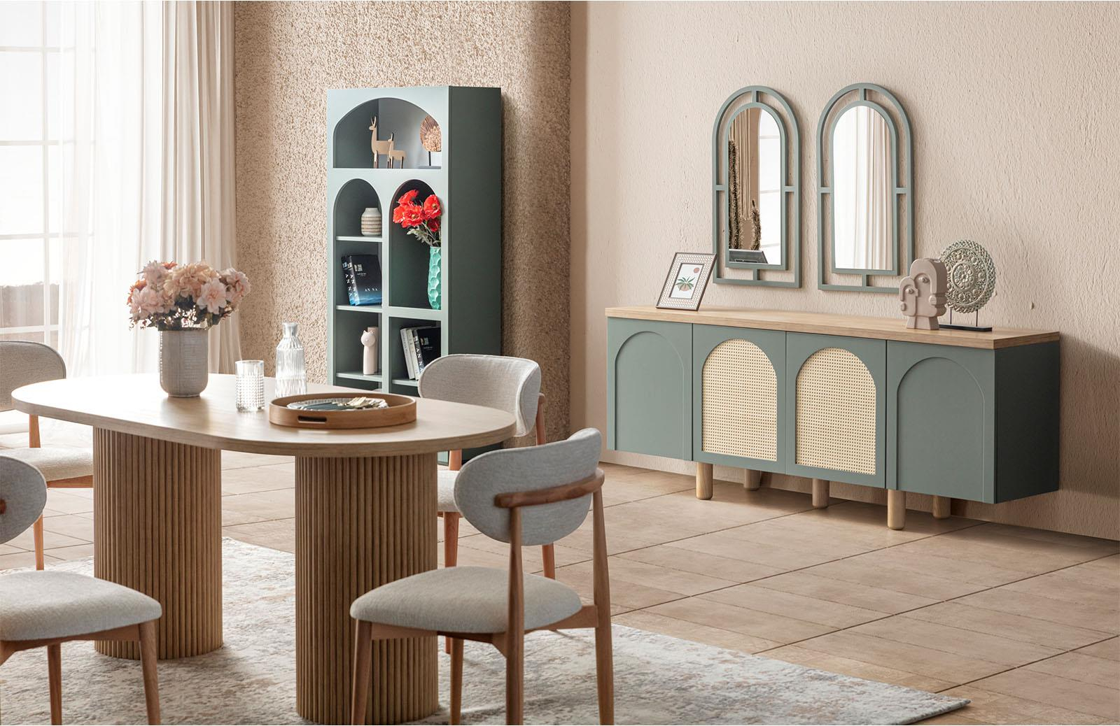 Latrell Retro V2 Yemek Odası Takımı