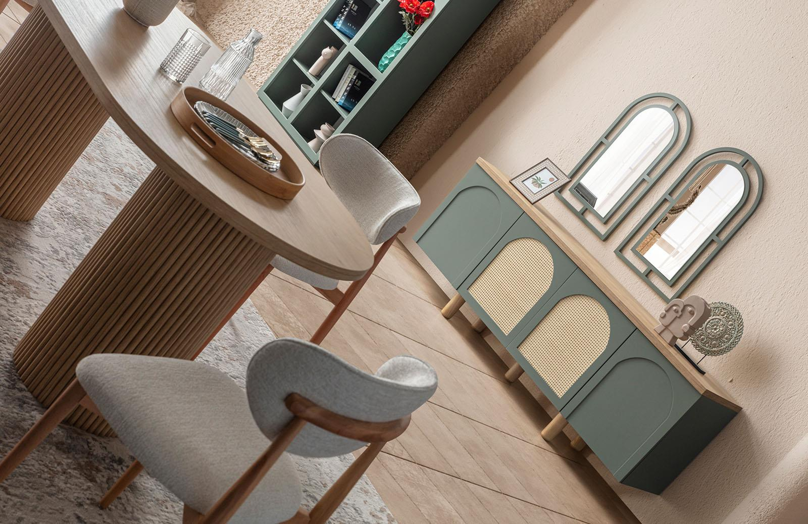 Latrell Retro V2 Yemek Odası Takımı