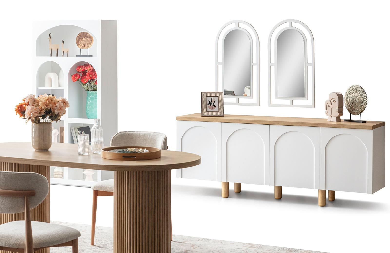 Latrell Retro Yemek Odası Takımı