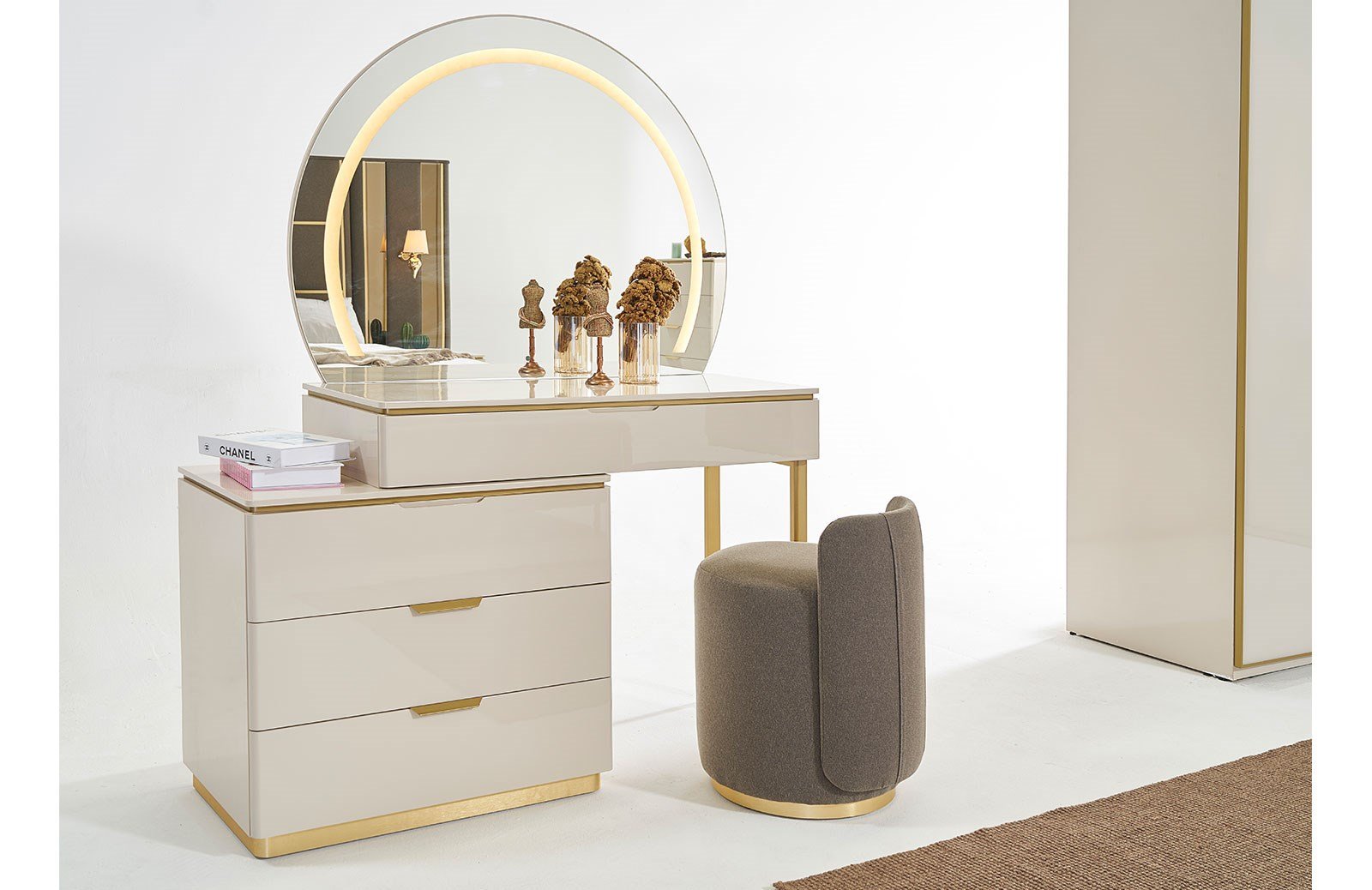 Lemis Yatak Odası Takımı Köşe Dolaplı