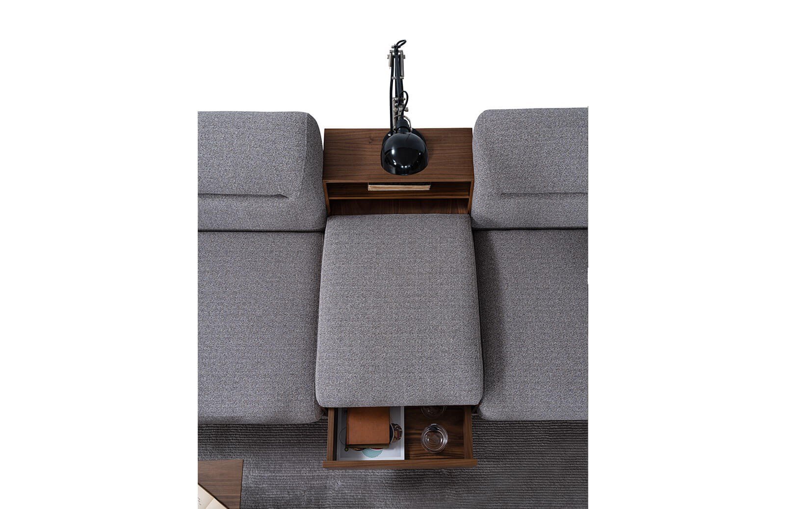 Lisaa Üçlü Koltuk Kitaplıklı