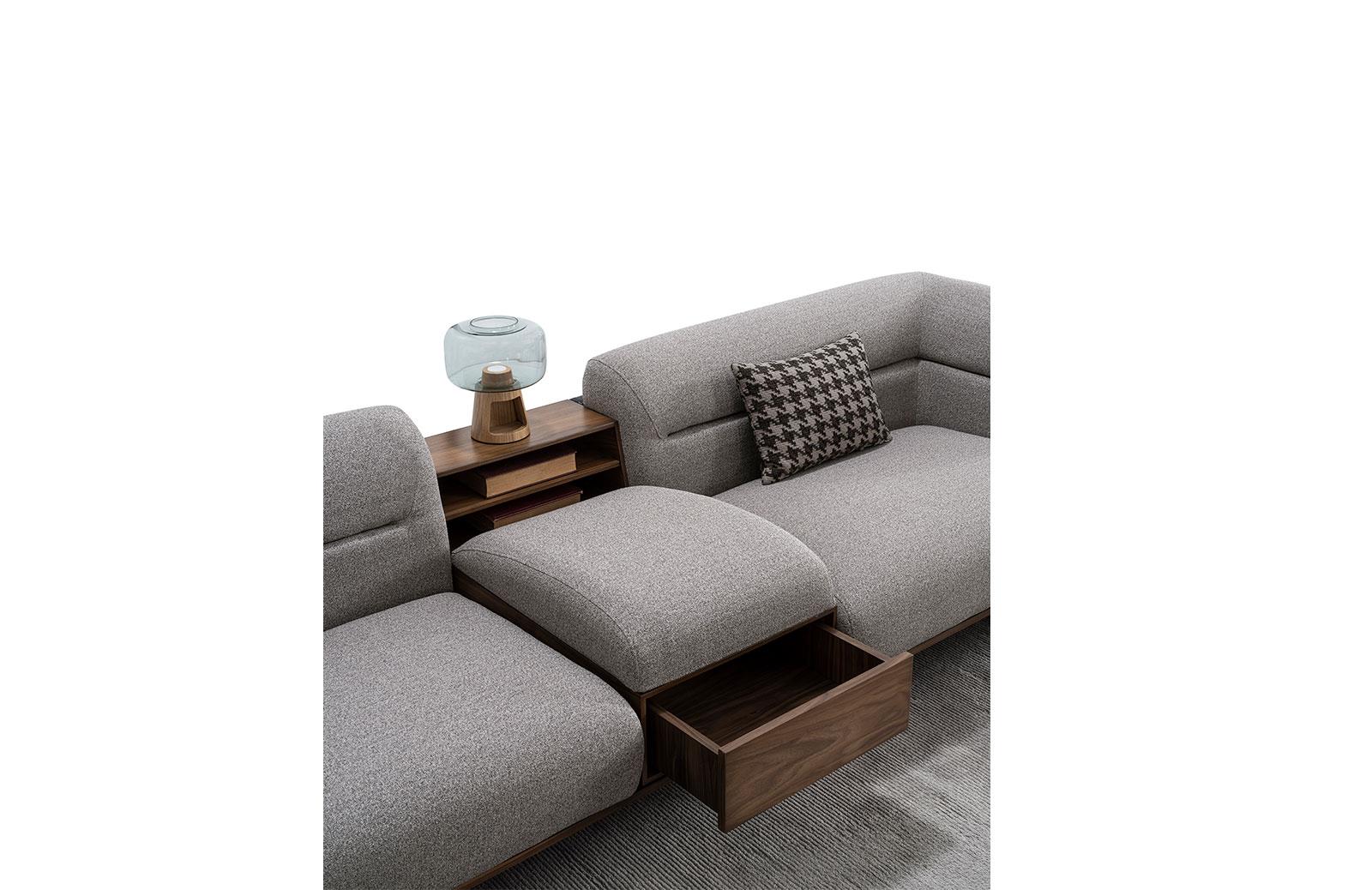 Lisaa Üçlü Koltuk Kitaplıklı -C