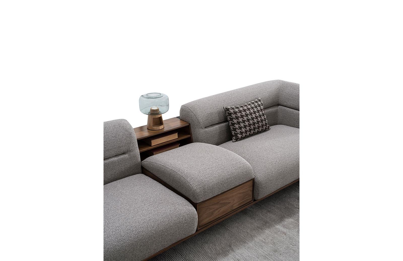 Lisaa Üçlü Koltuk Kitaplıklı -C