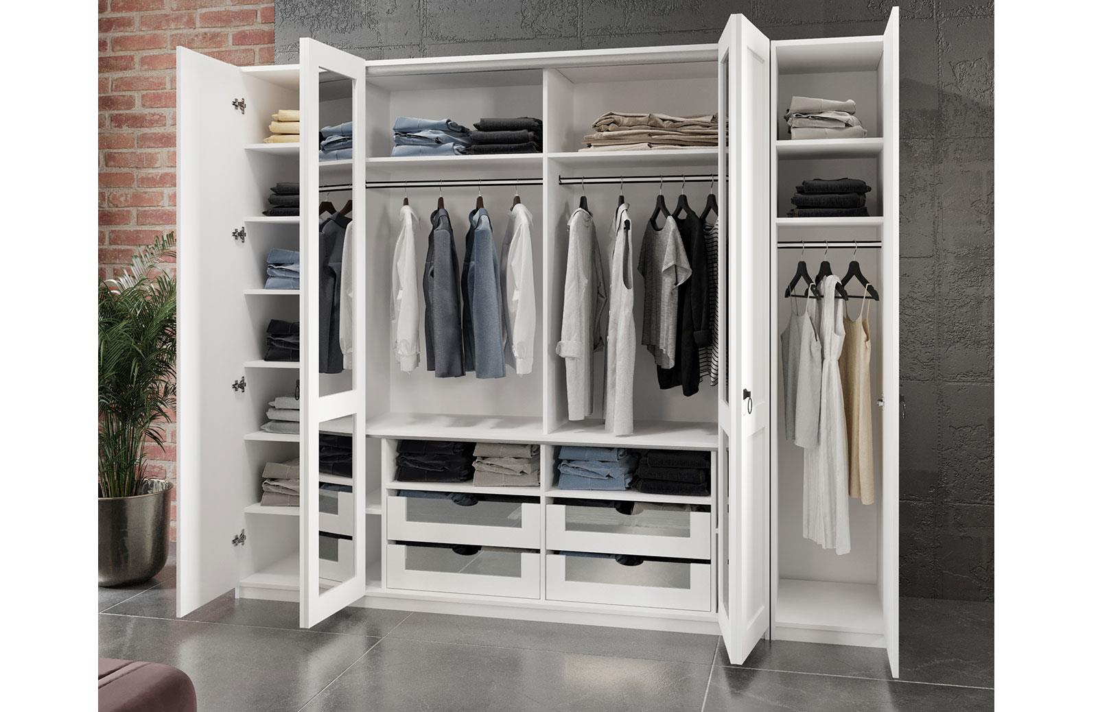 New Dobrev Yatak Odası Takımı Beyaz