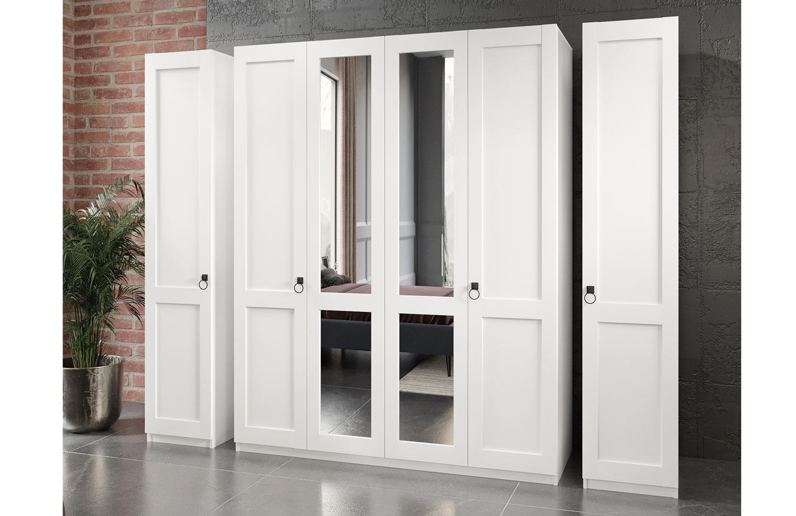 New Dobrev Yatak Odası Takımı Beyaz