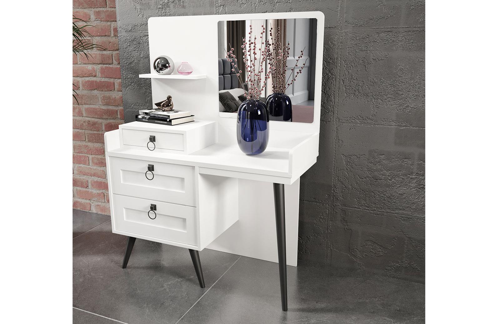 New Dobrev Yatak Odası Takımı Beyaz