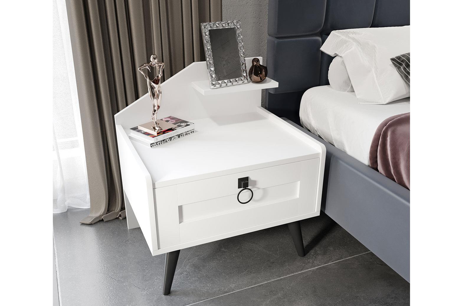 New Dobrev Yatak Odası Takımı Beyaz