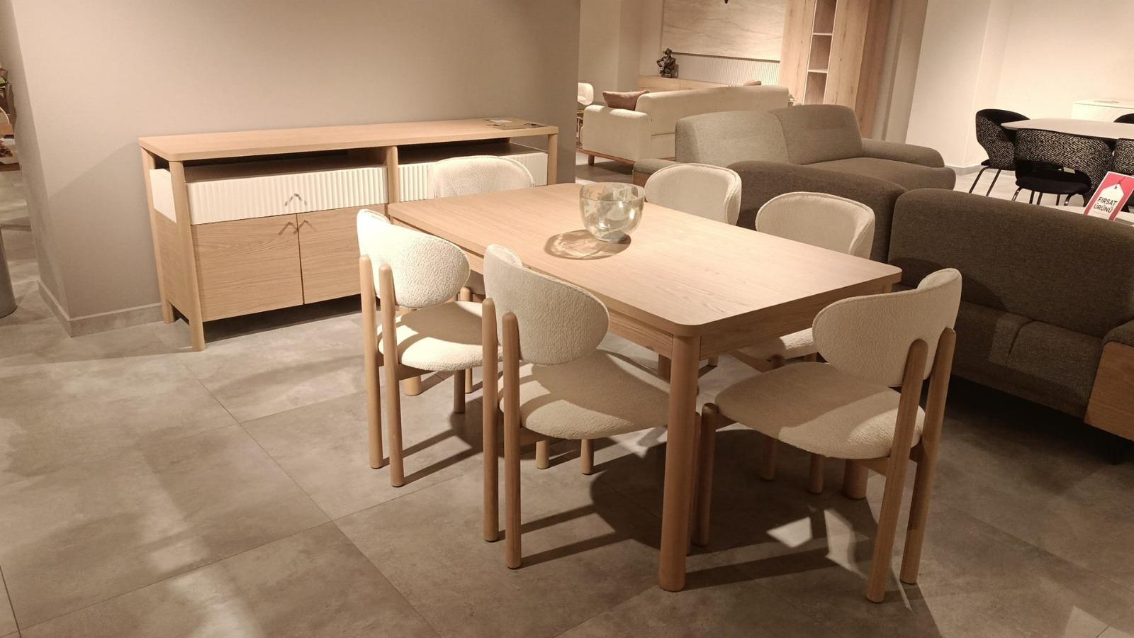 OUTLET - AVC - Eden Yemek Odası Takımı + TV Ünitesi + Yatak Odası Takımı